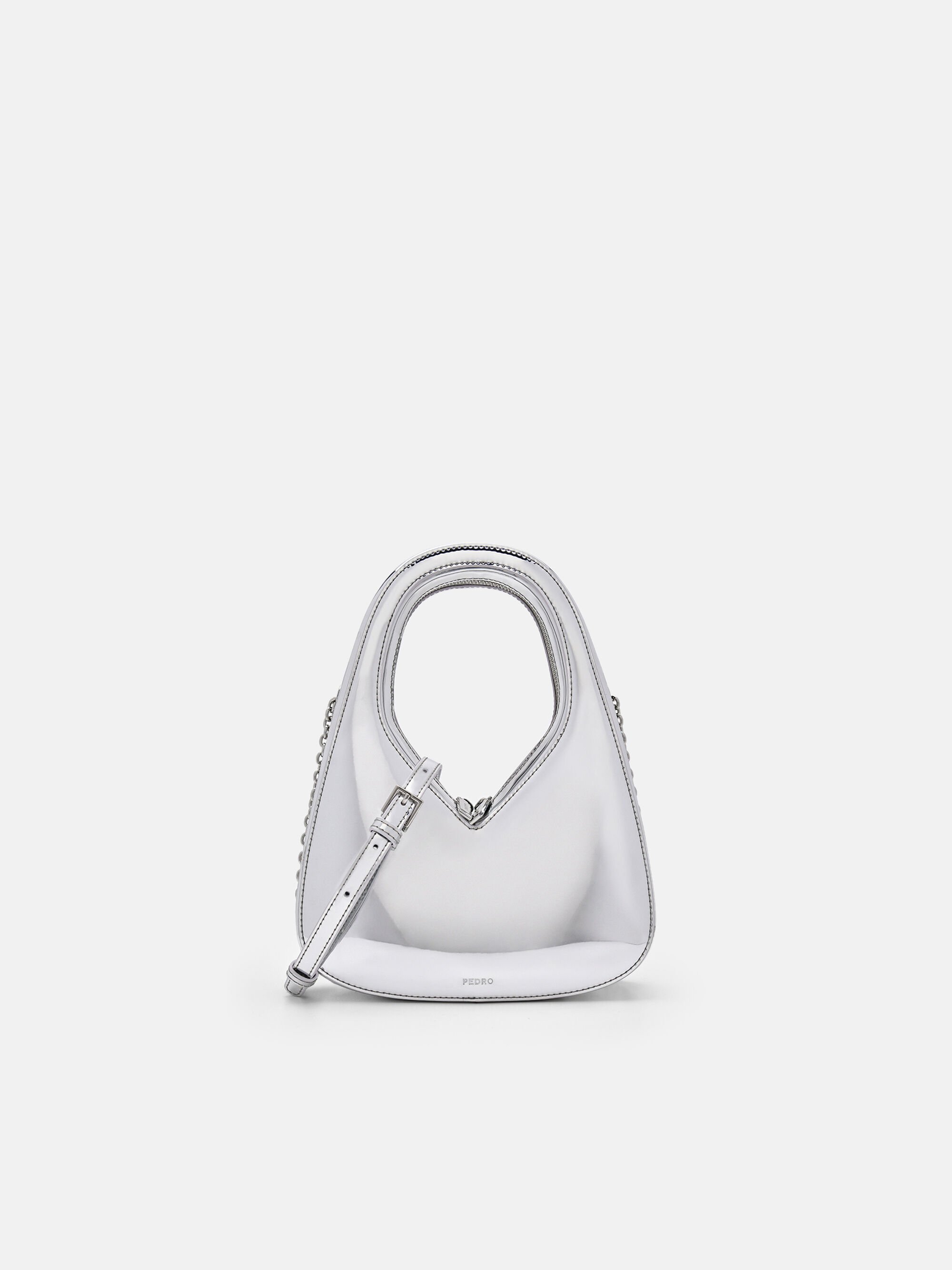 Alta Hobo Bag, Silver