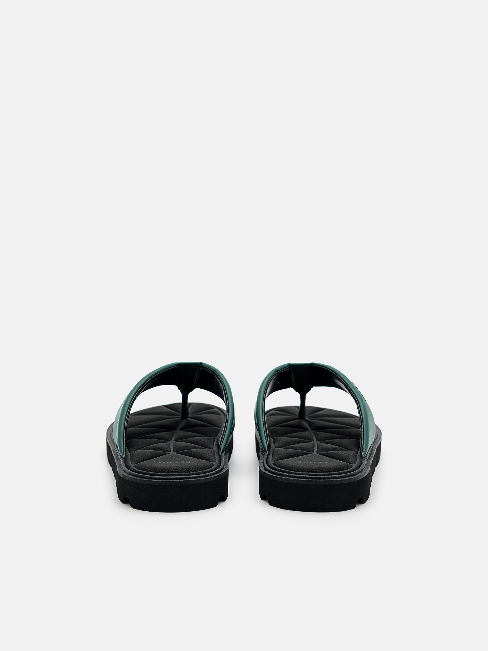 Thong Sandals in Pixel, Dark Green