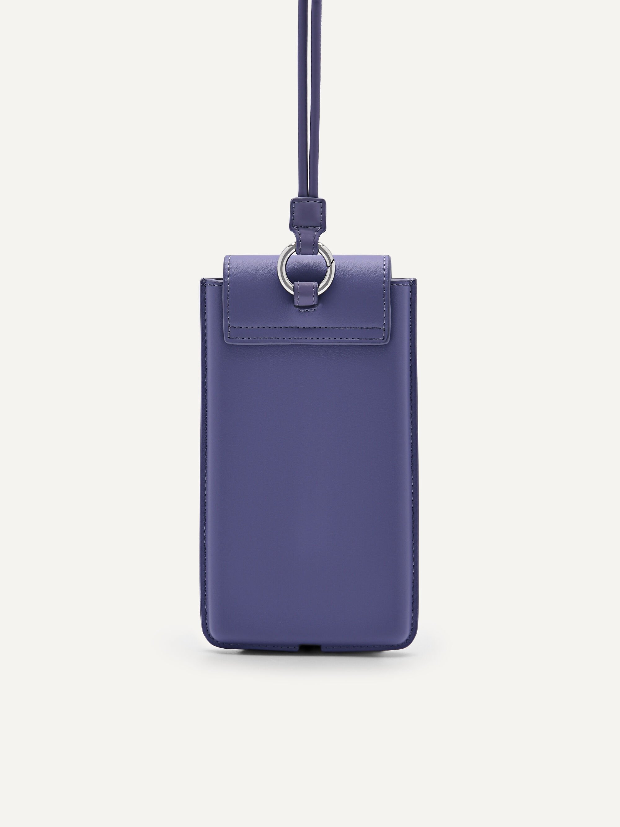 Micro Phone Pouch with Lanyard, Violet