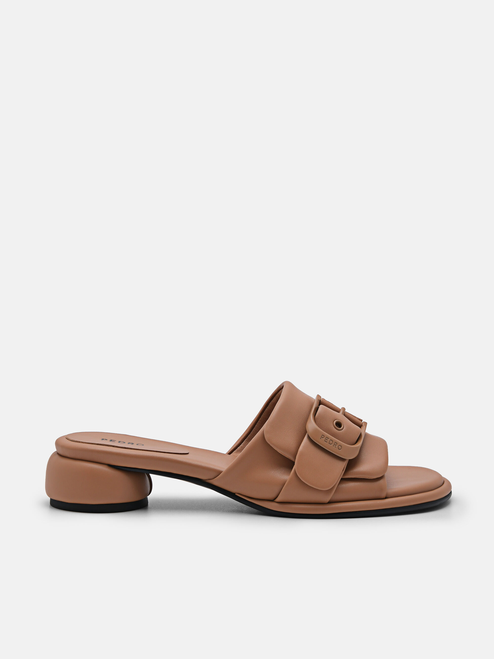 Helix Heel Sandals, Camel