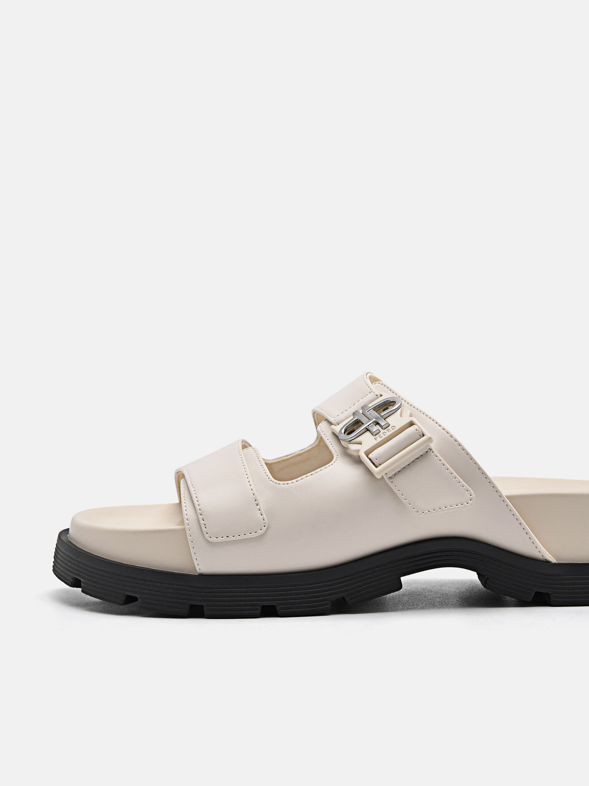 PEDRO Icon Buckle Sandals, Chalk