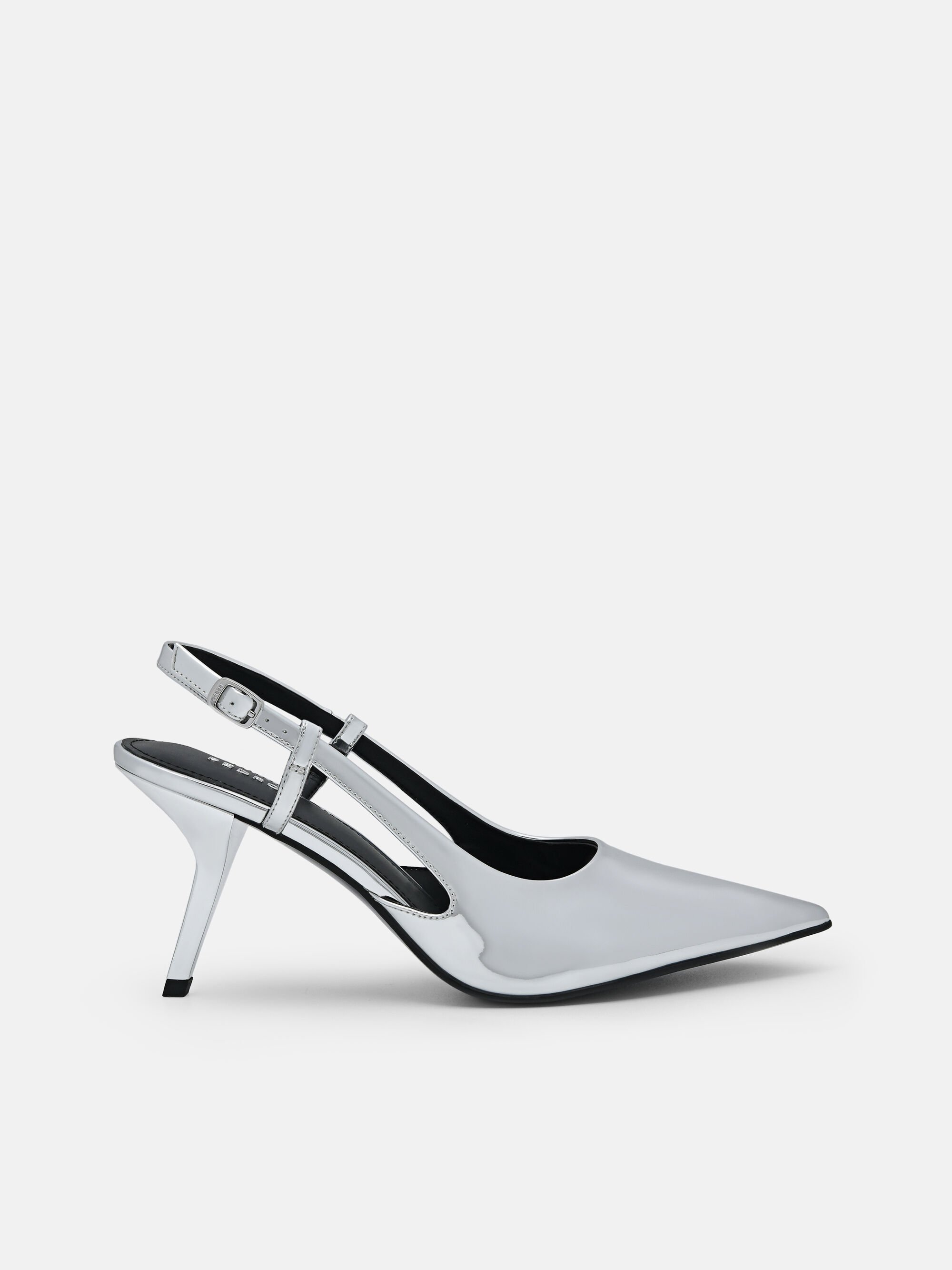 Morraine Slingback Pumps, Silver