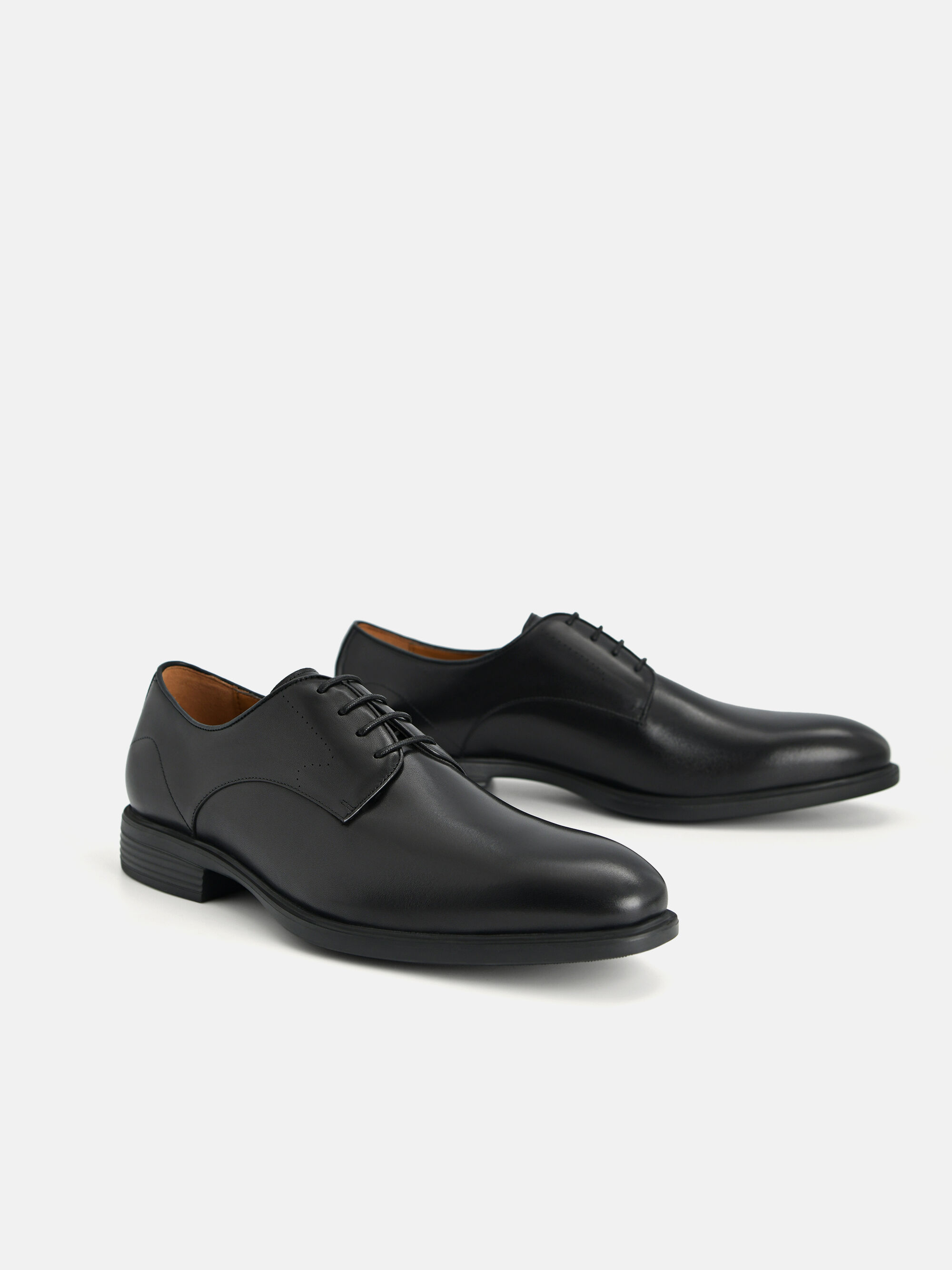 Altitude Leather Derby Shoes, Black