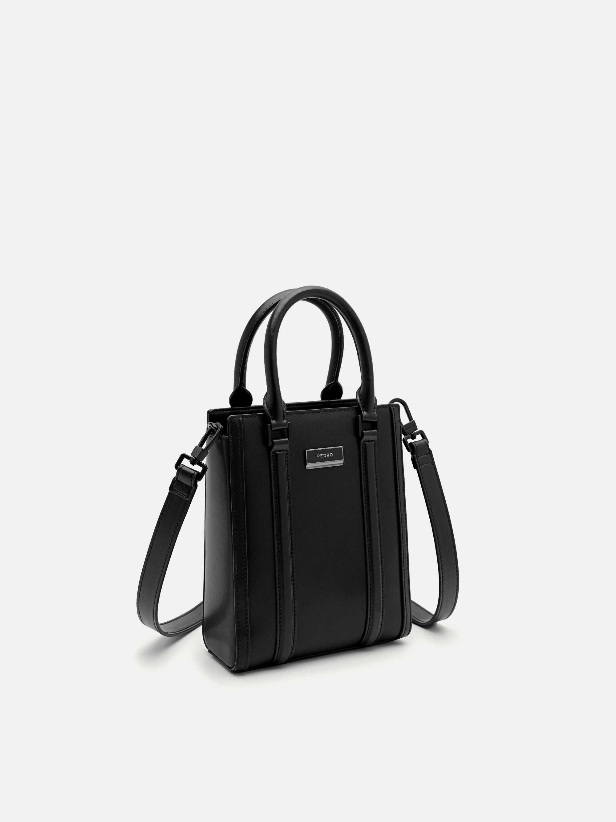 Allen Leather Tote Bag, Black