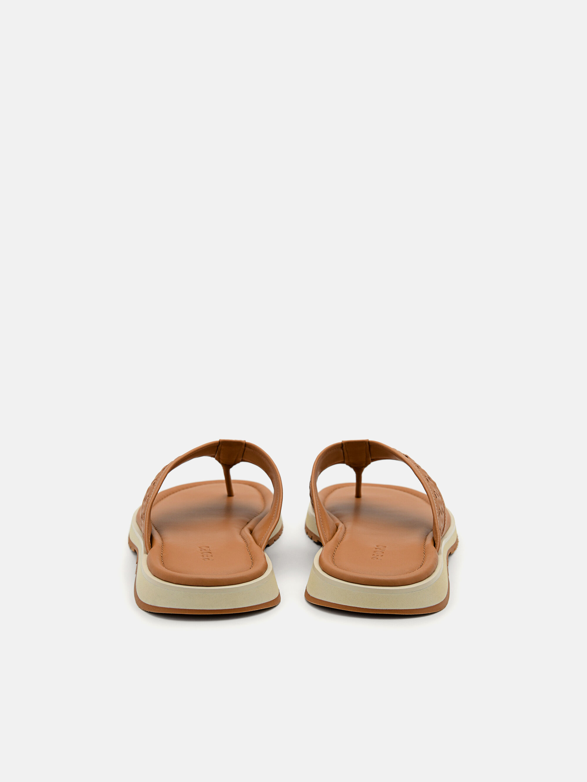 Woven Thong Sandals, Camel