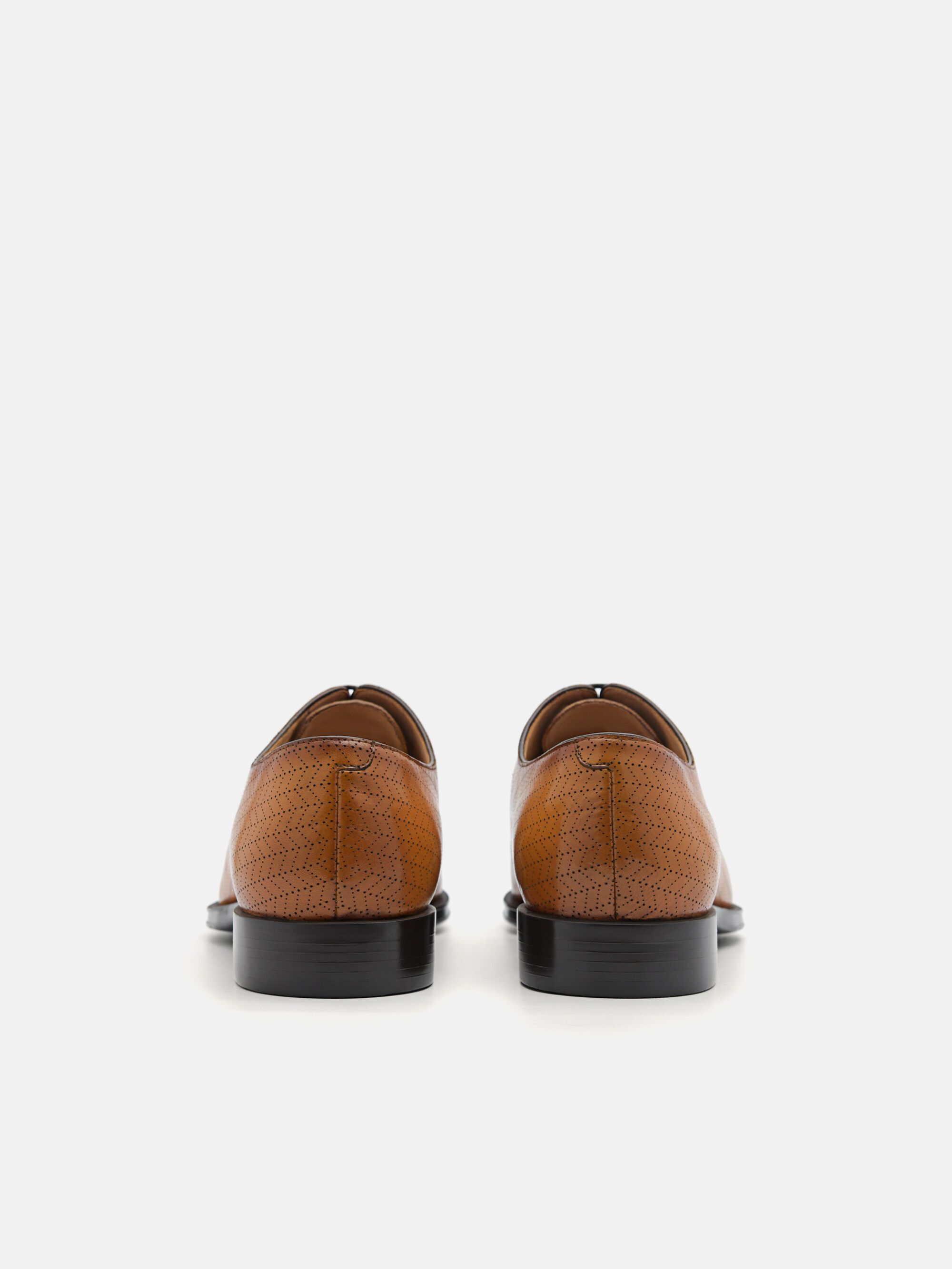 Leather Oxford Shoes, Camel