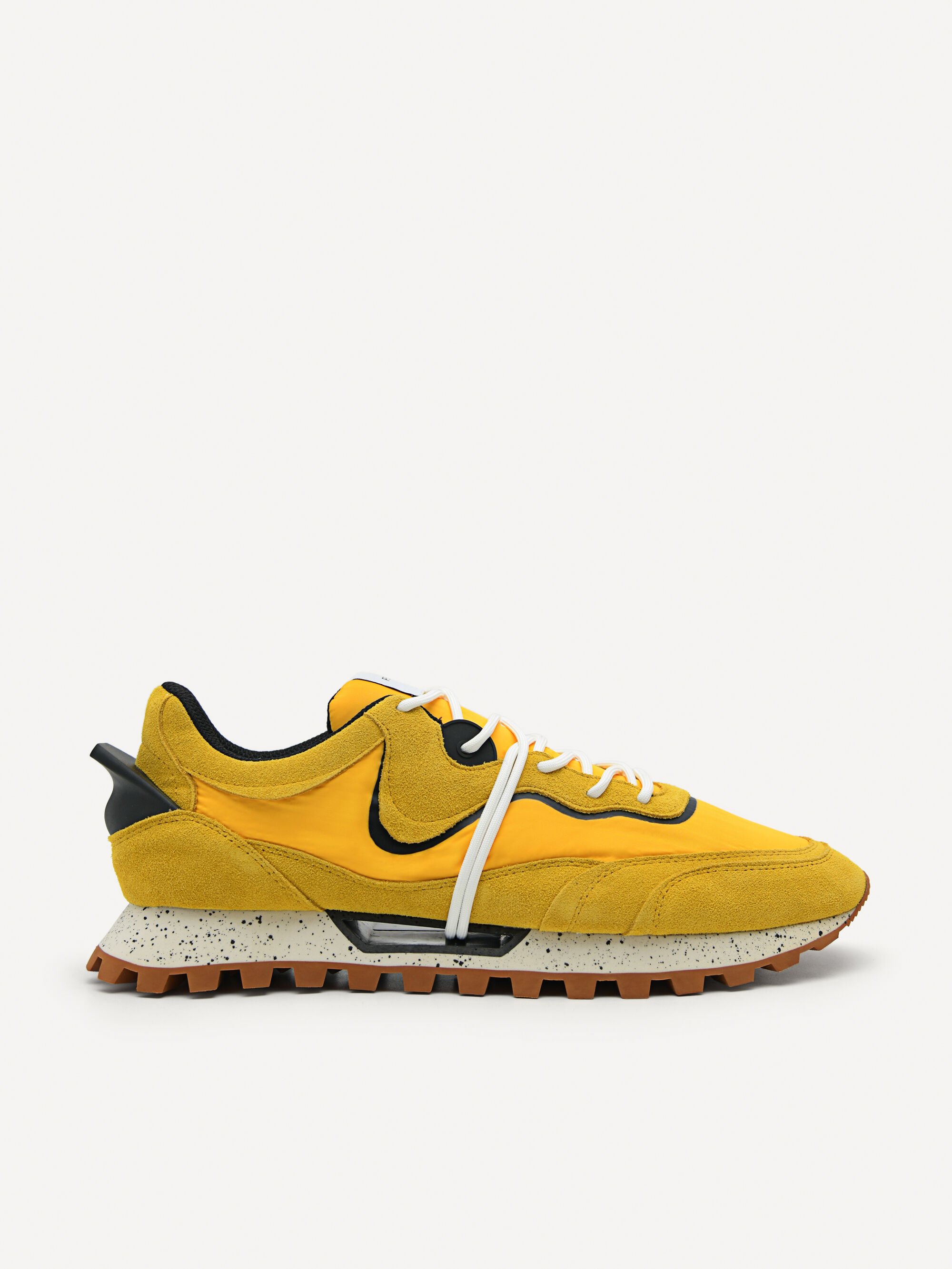 Nike yellow sale suede shoes