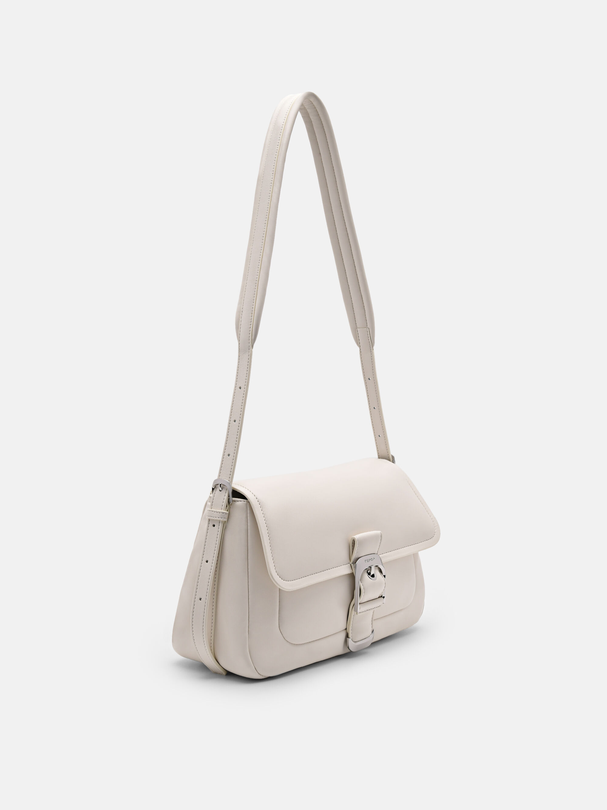 Helix Shoulder Bag, Chalk