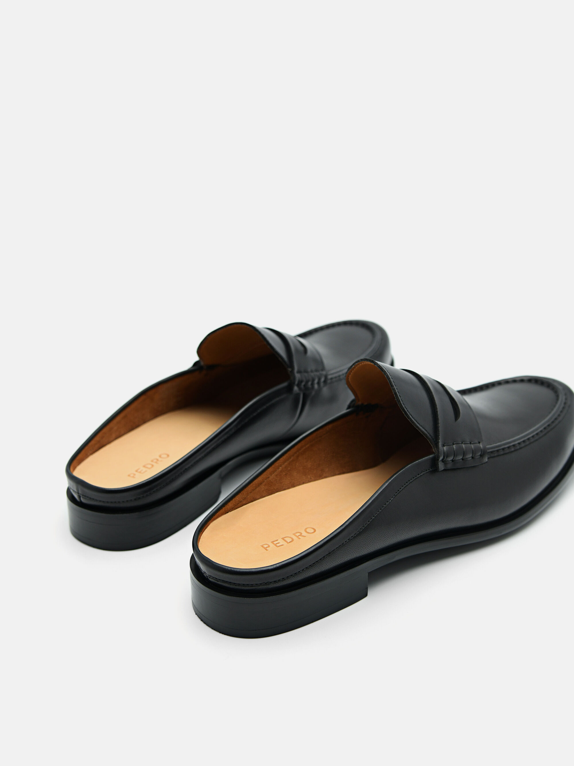 Blake Leather Slip-On Loafers, Black