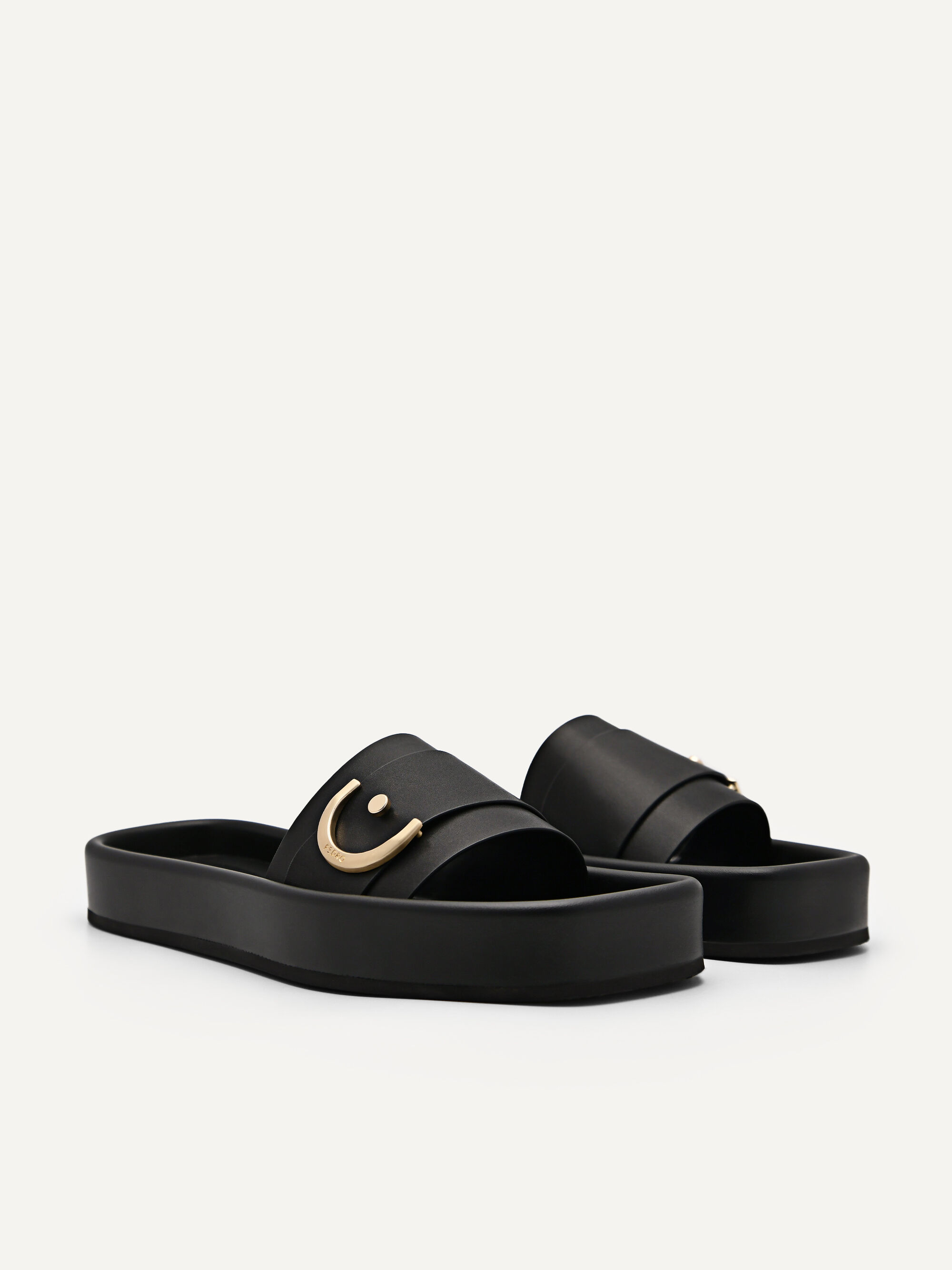 Yasmin Slip-On Sandals, Black