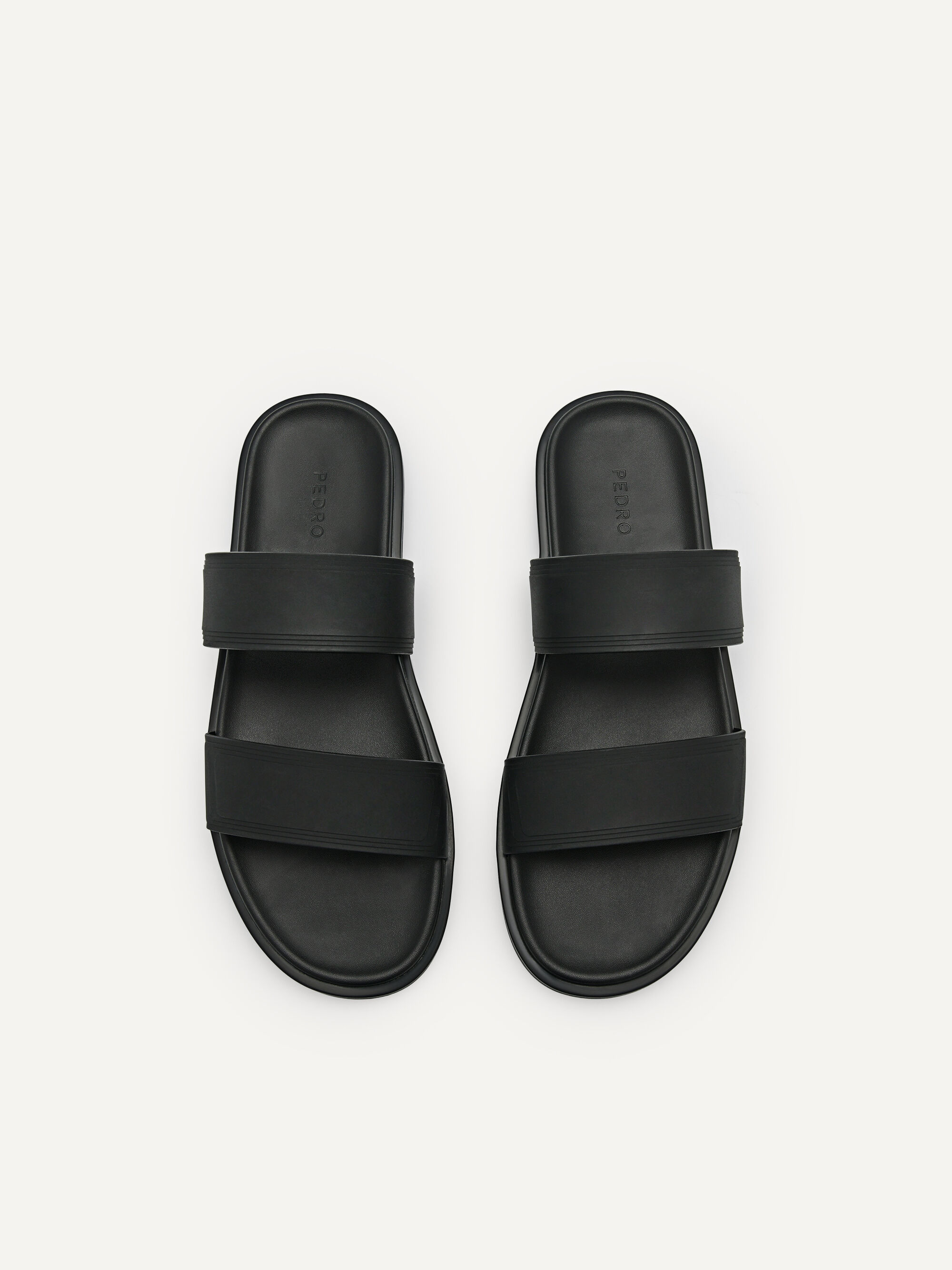 Black Pascal Slide Sandals - PEDRO International