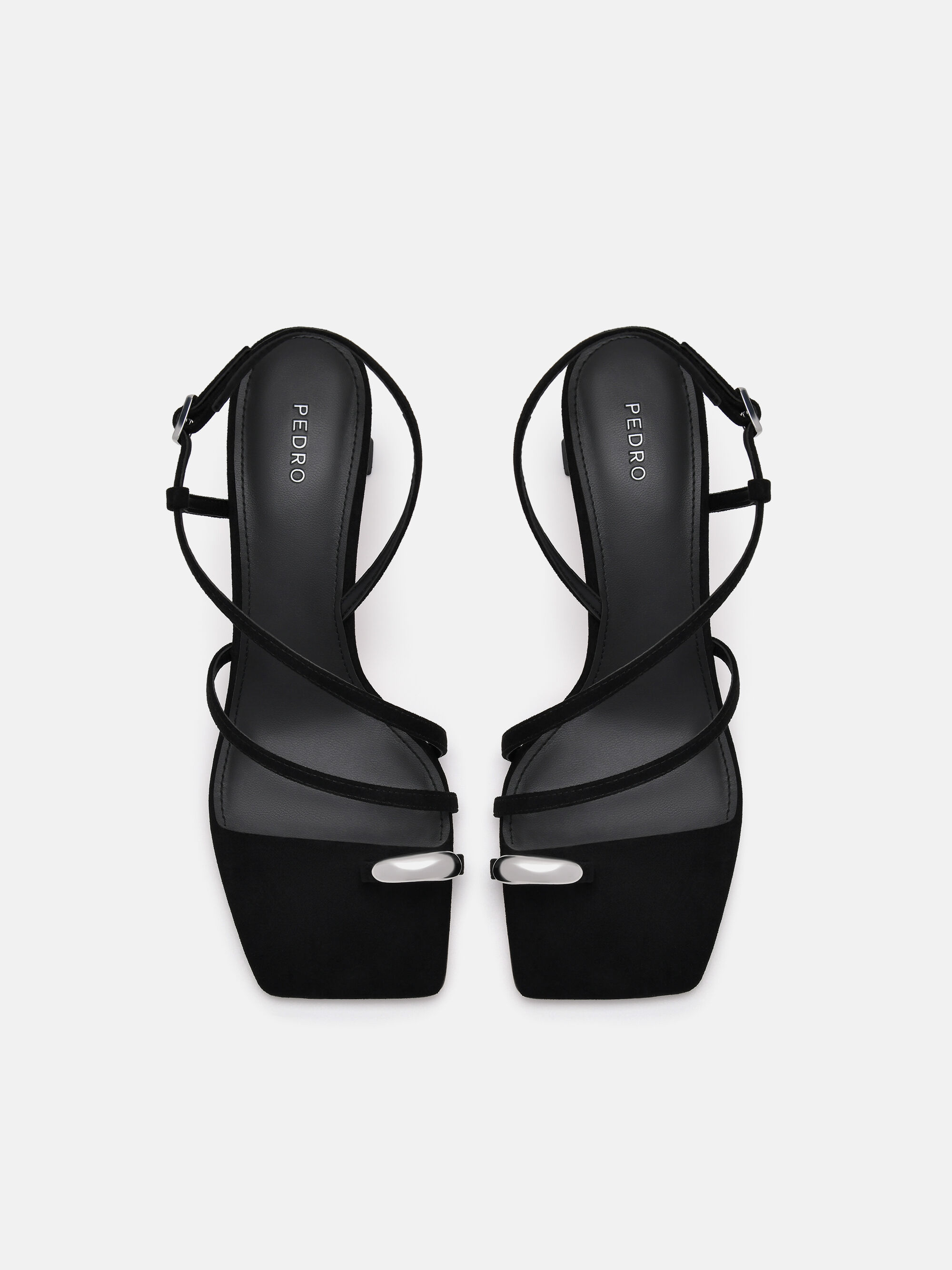 Lia Heel Sandals, Black