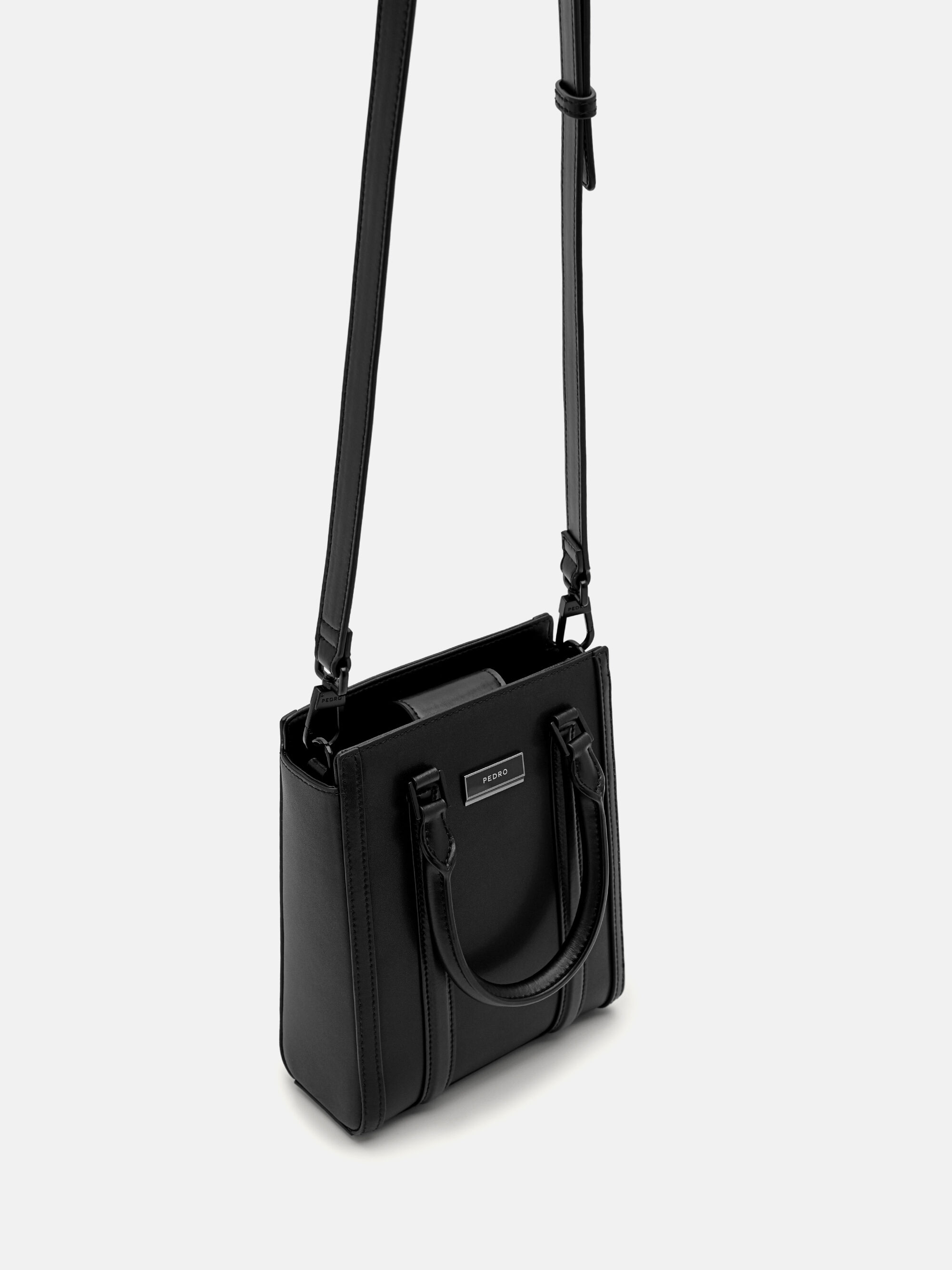 Allen Leather Tote Bag, Black