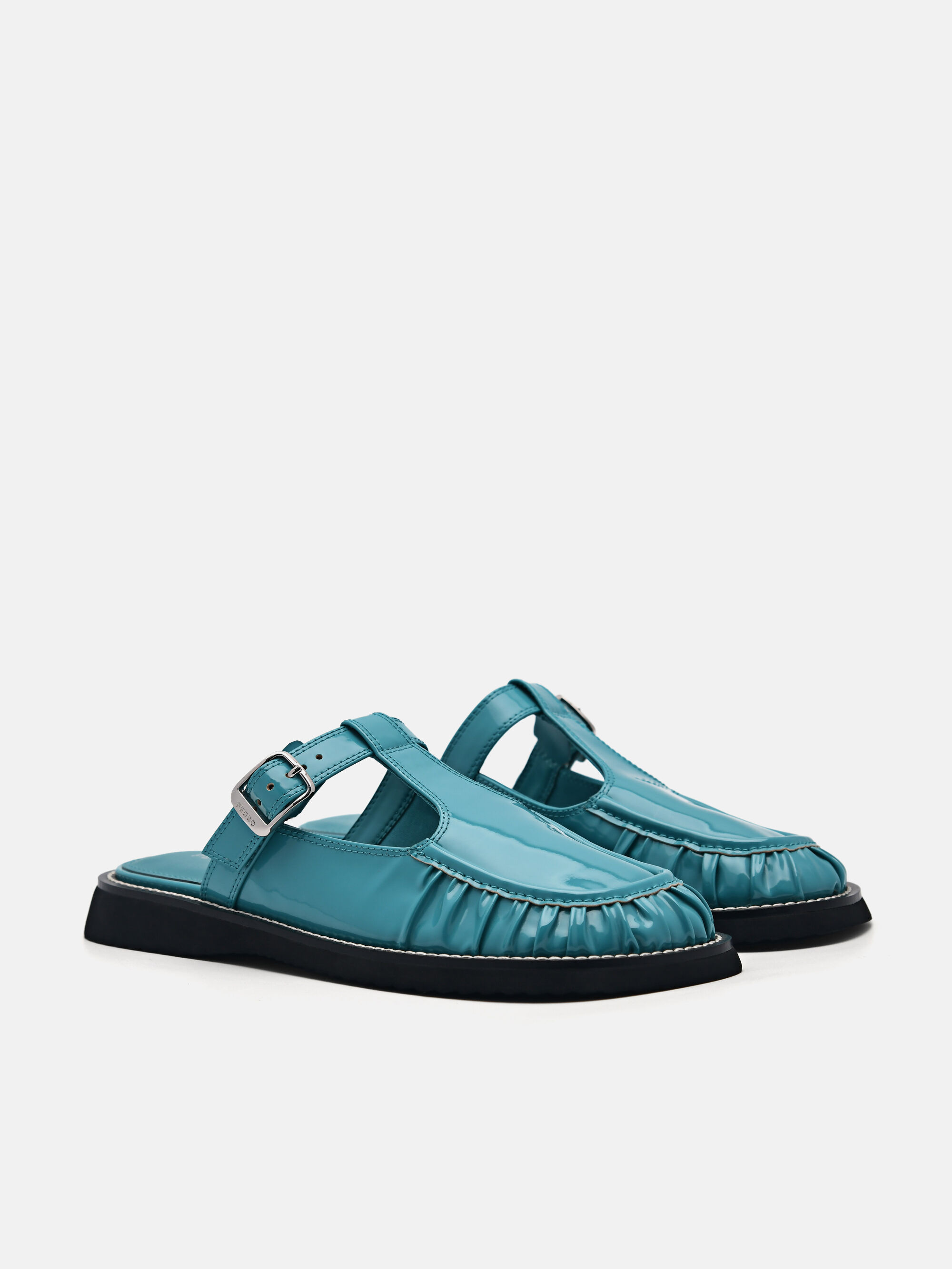 Carmen Mule Loafers, Turquoise