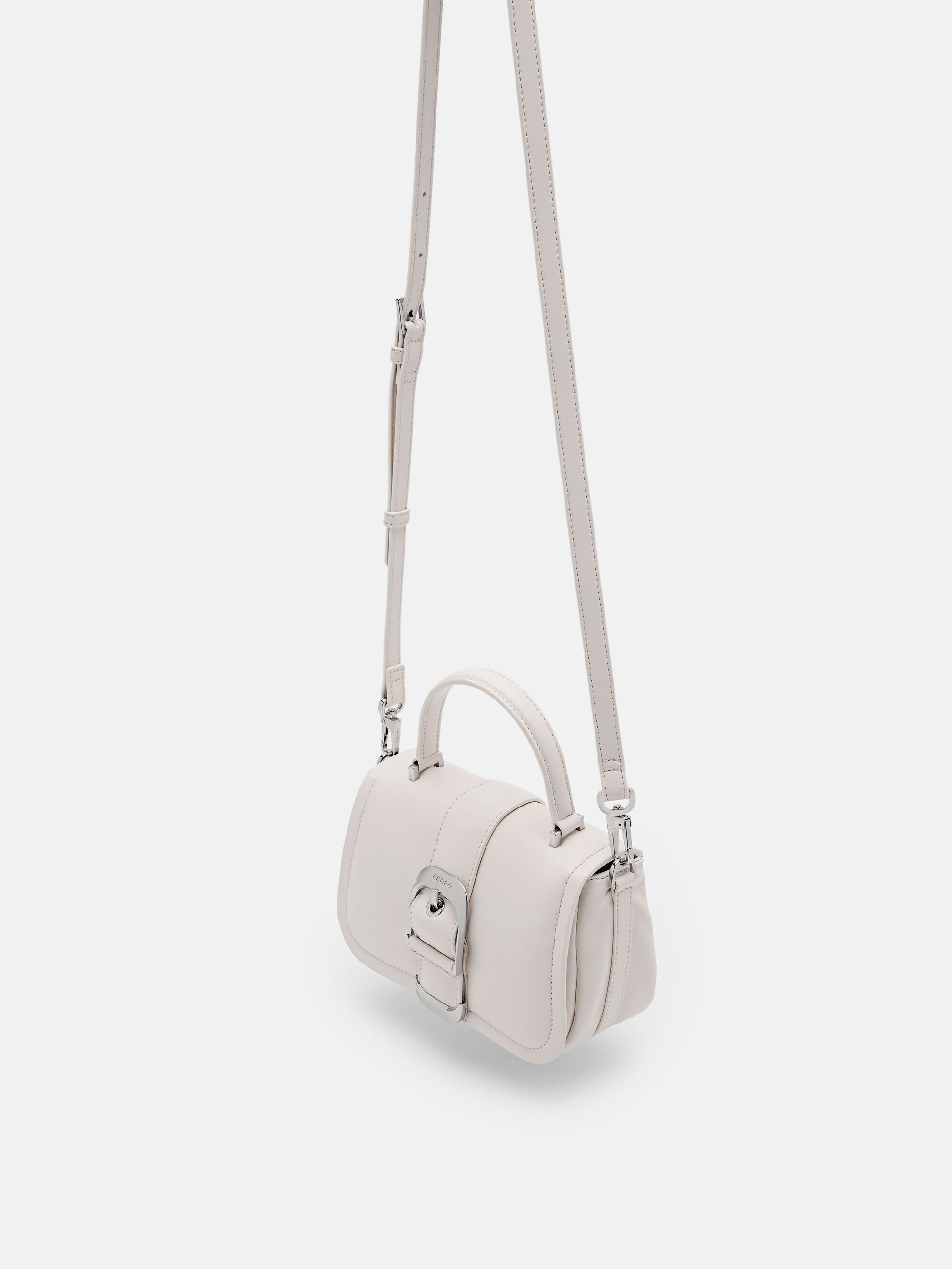 Helix Mini Shoulder Bag, Chalk