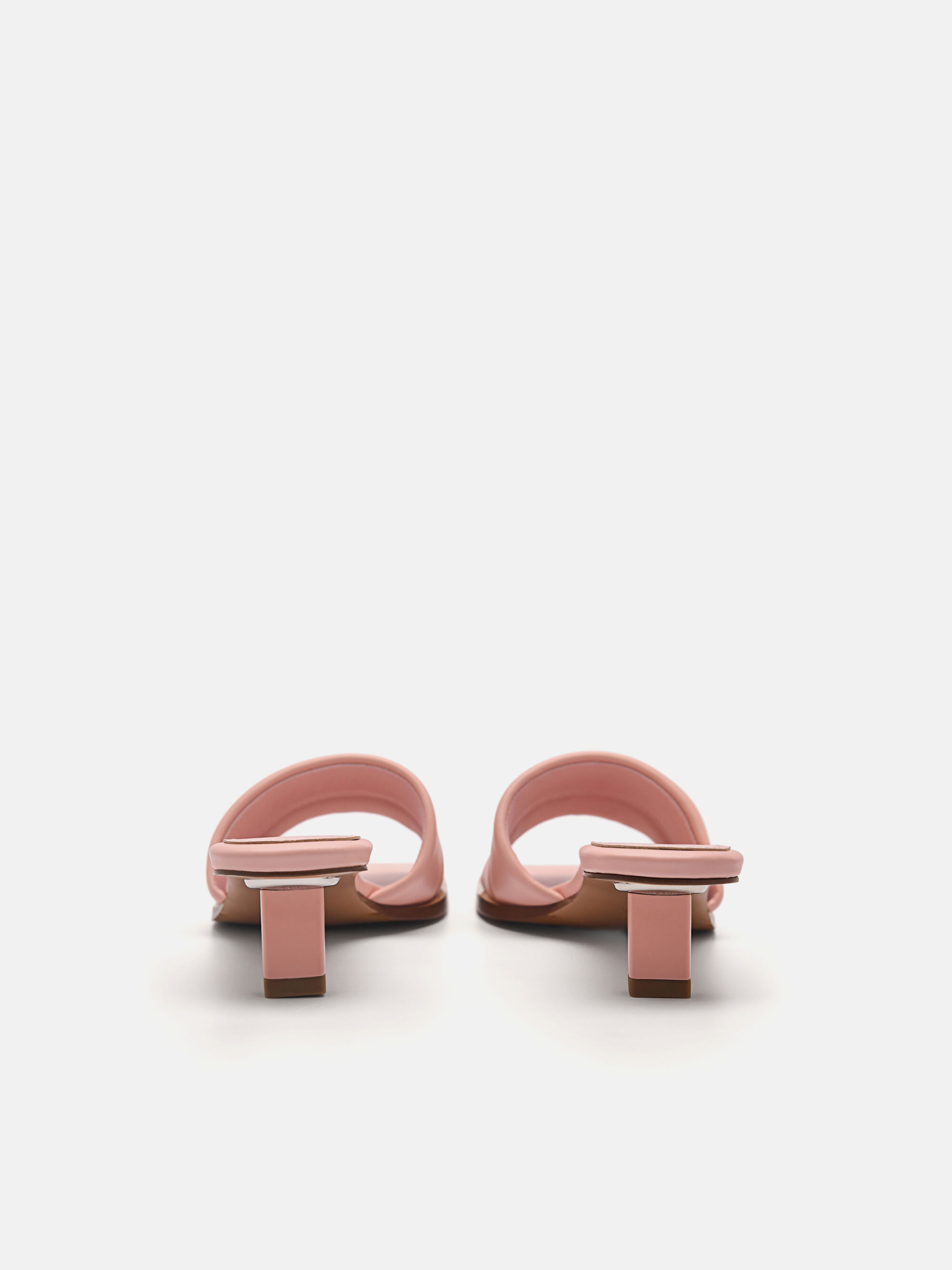 Heel Slip-On Sandals, Blush