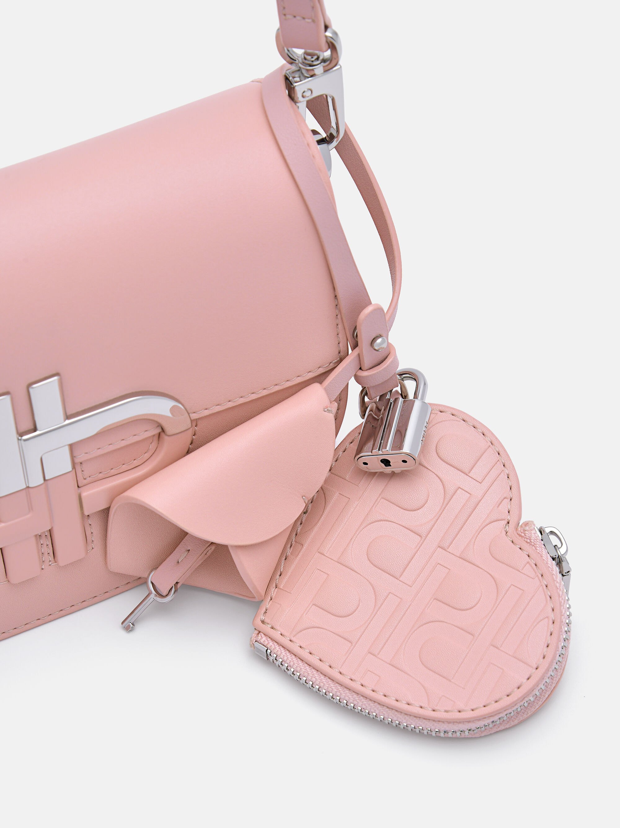 PEDRO Icon Leather Shoulder Bag, Pink