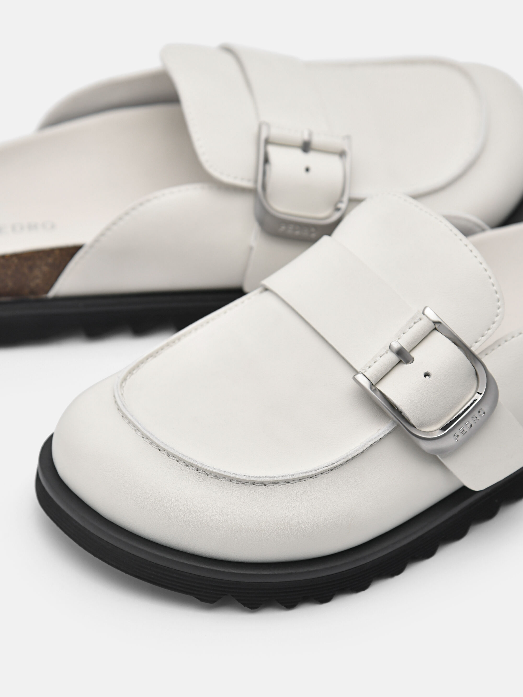 Women's Helix Mules, White