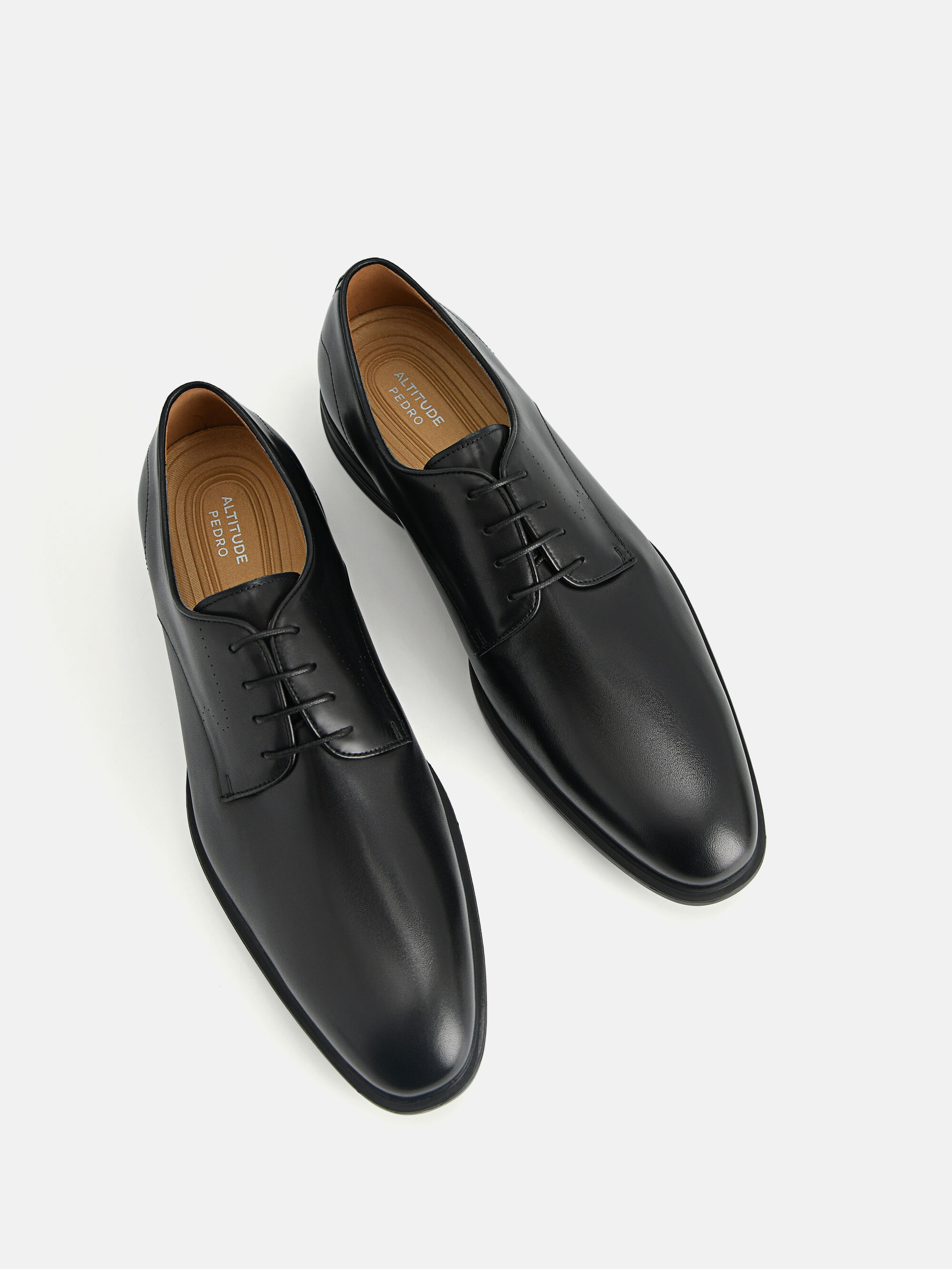 Altitude Leather Derby Shoes, Black