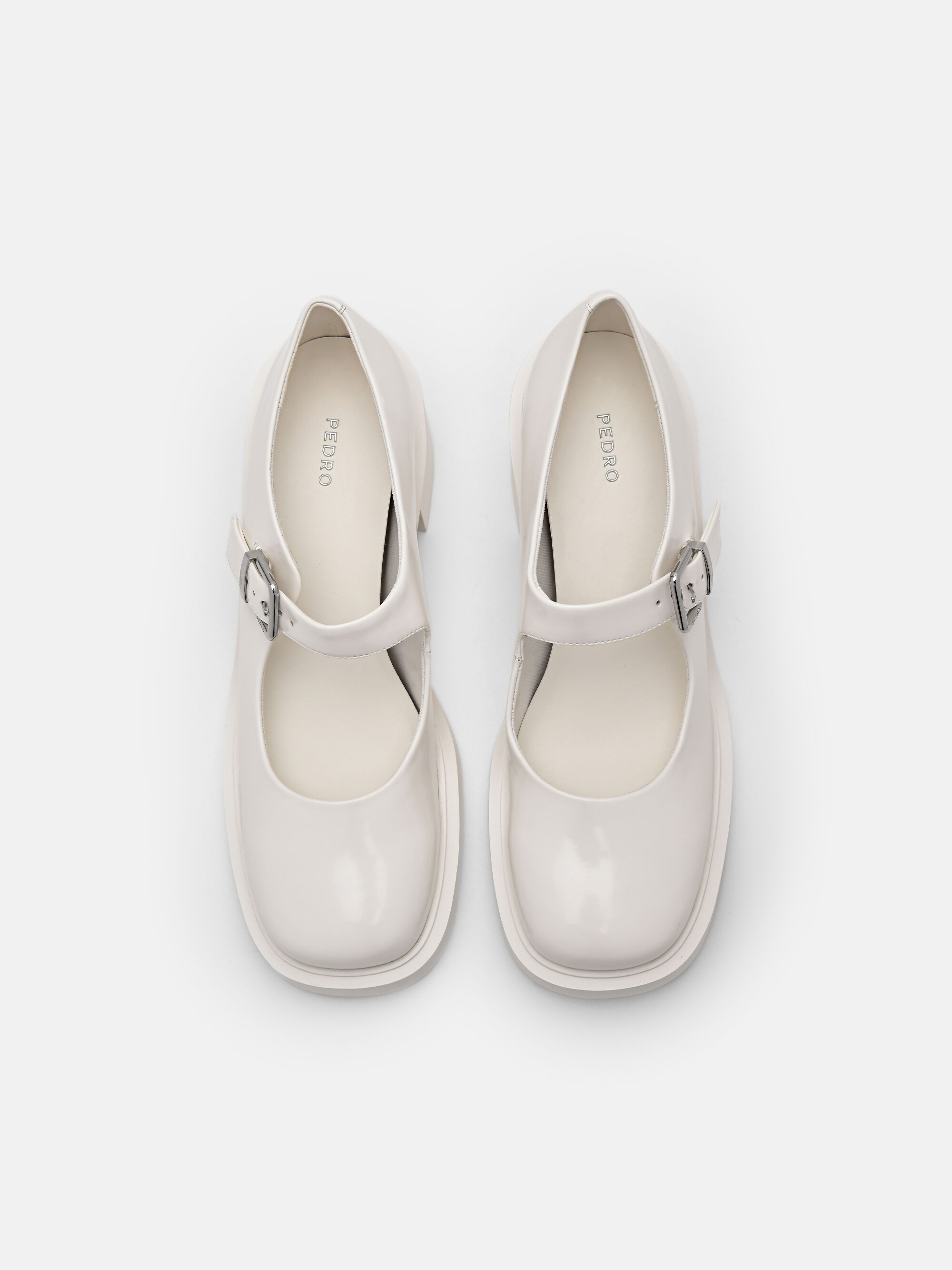 Hale Mary Jane Pumps, Chalk