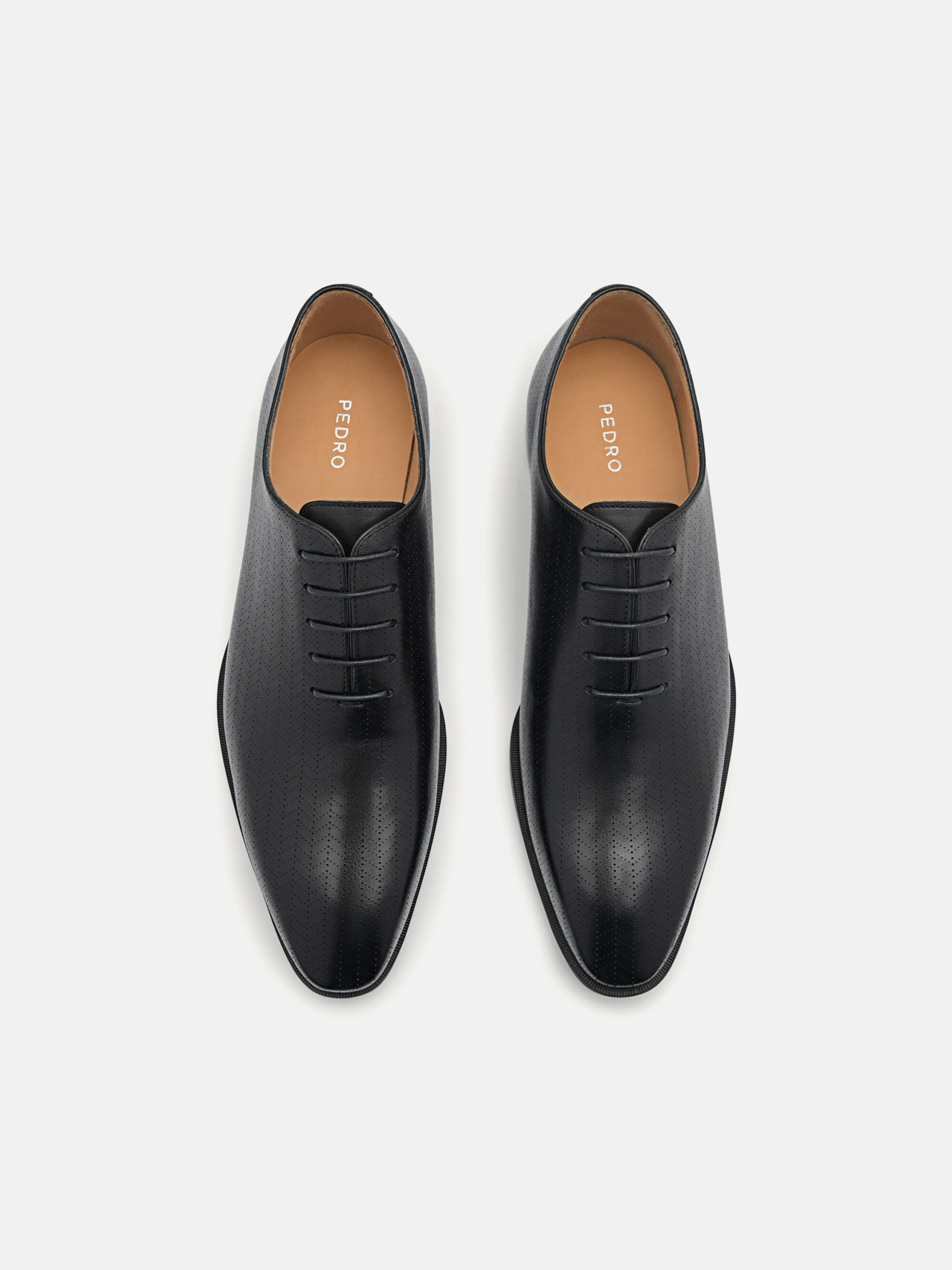 Leather Oxford Shoes, Black