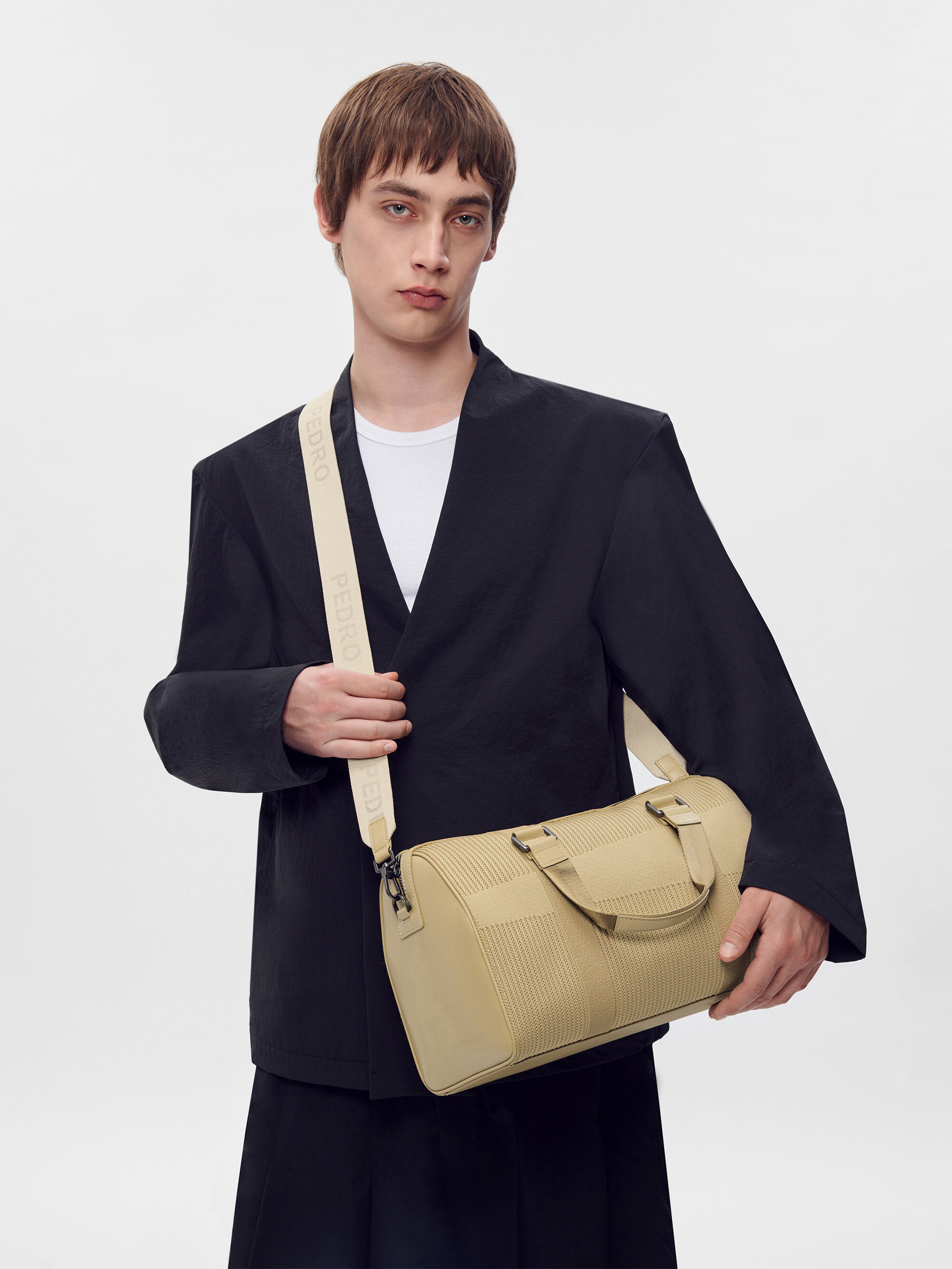 Tristan Fabric Duffel Bag, Sand