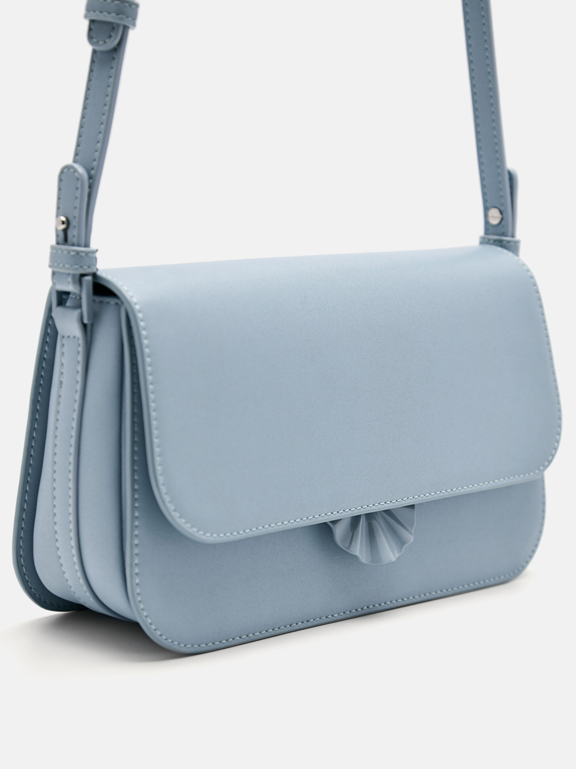 Iris Shoulder Bag, Slate Blue