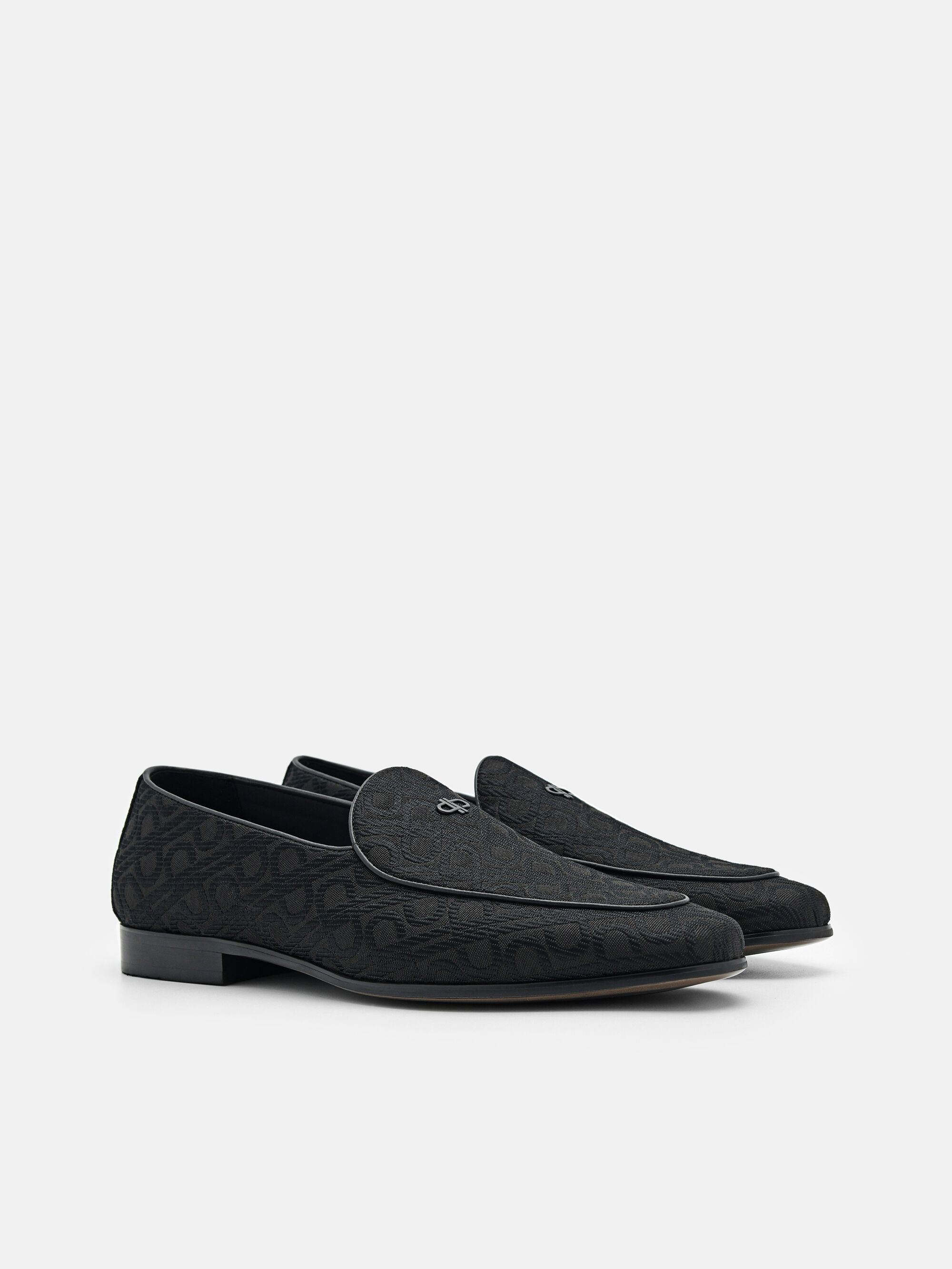 PEDRO Icon Fabric Loafers, Black