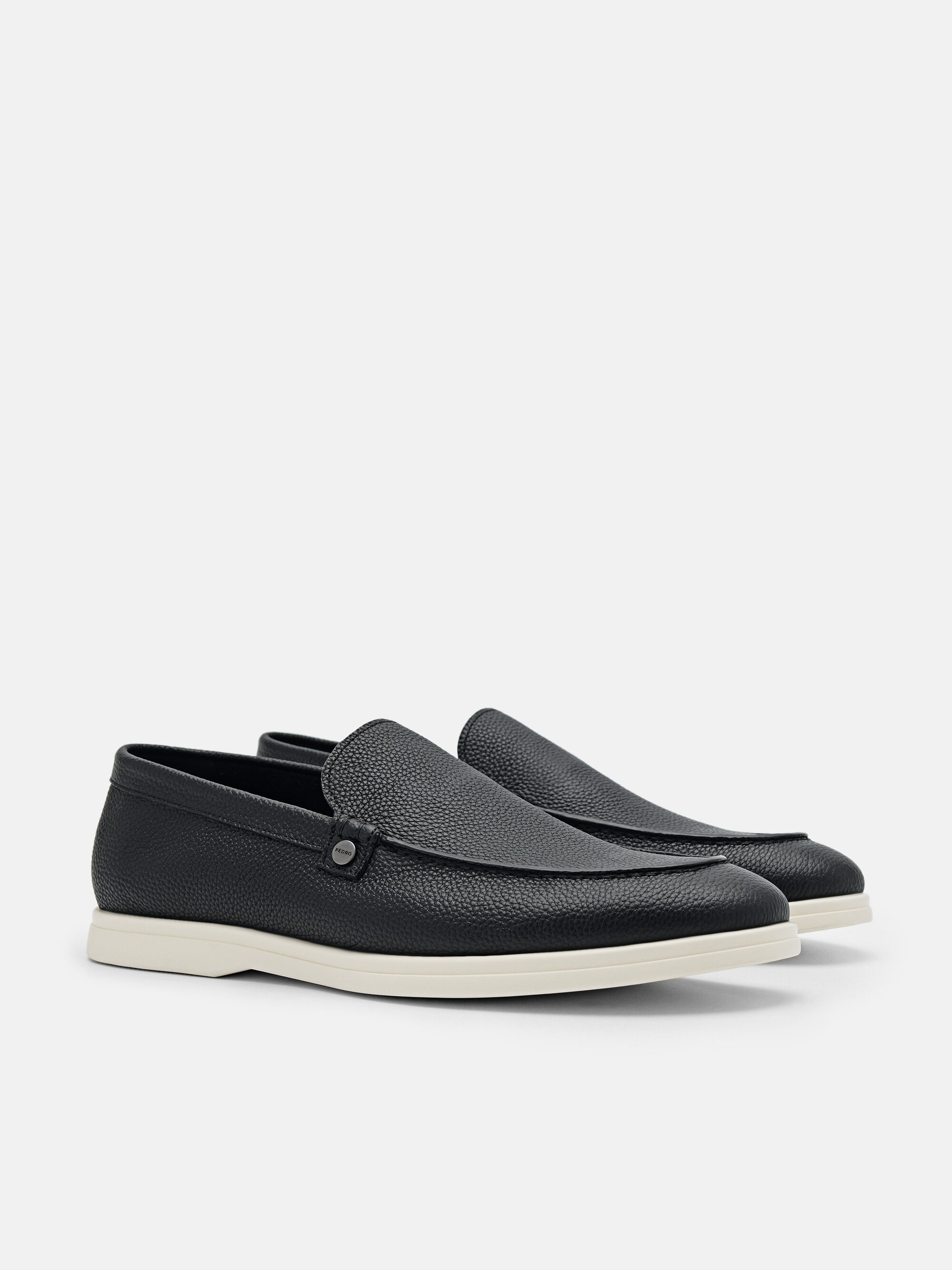 Oliver Leather Loafers, Black