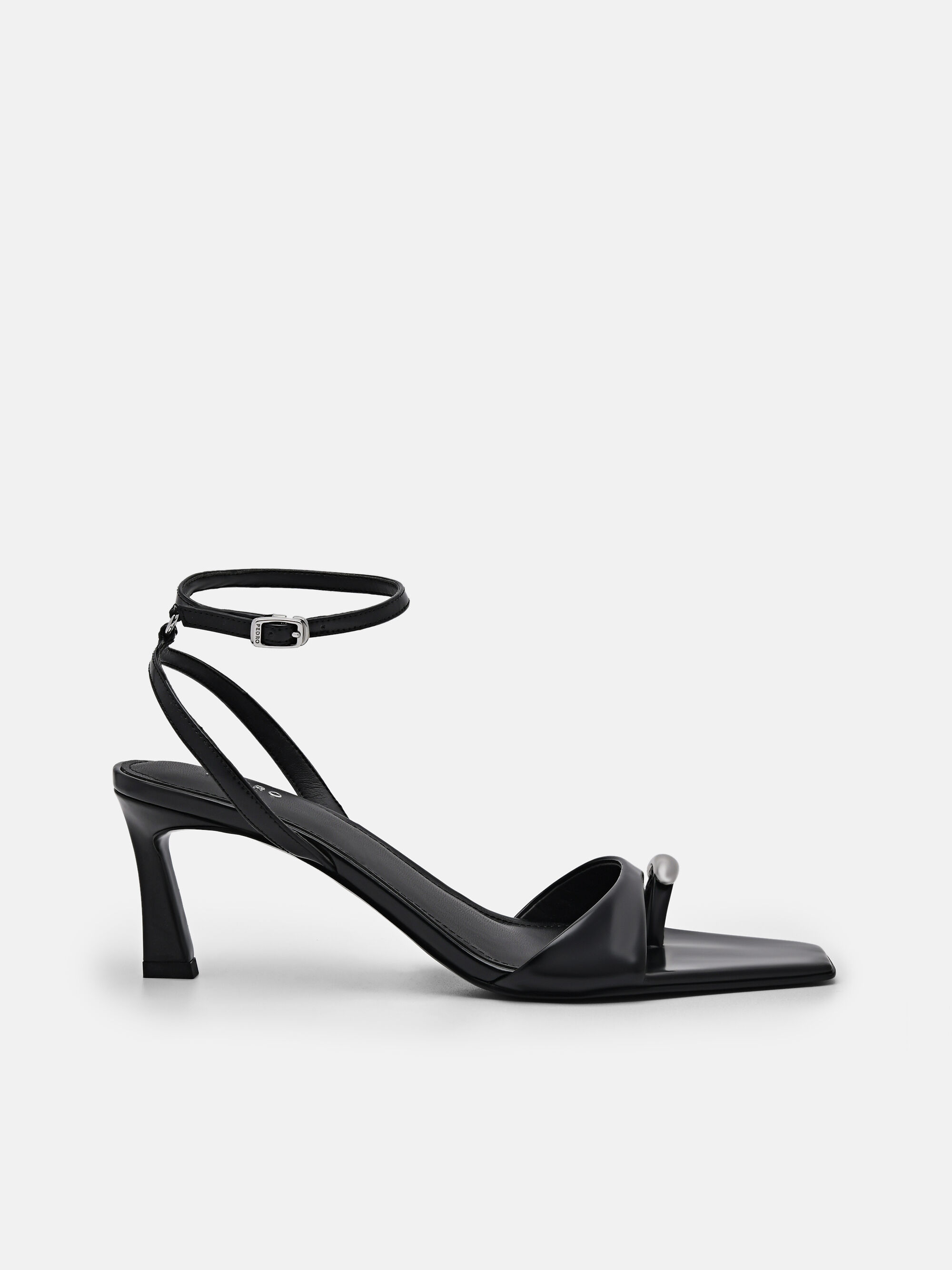 Lia Heel Sandals, Black