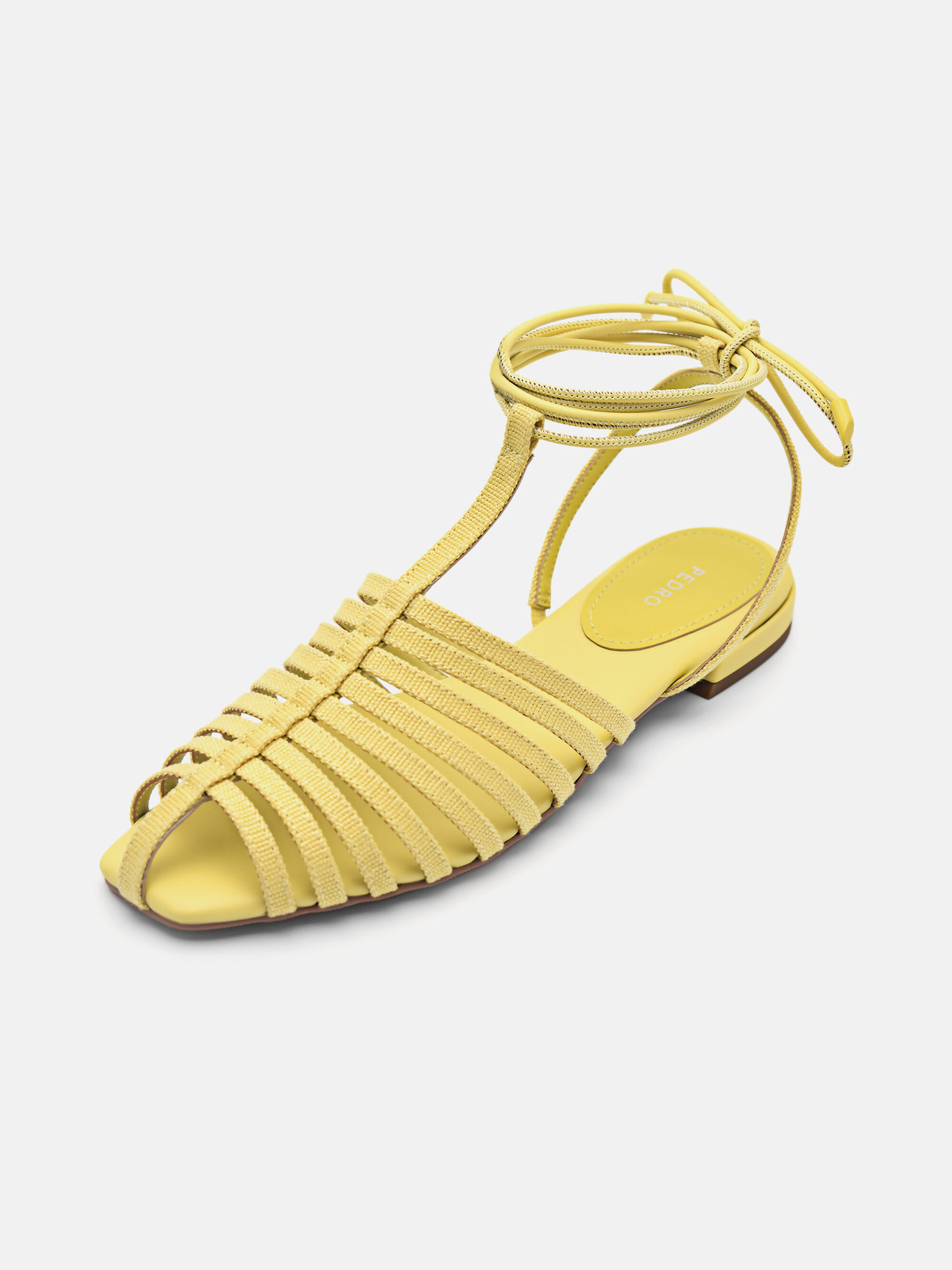 Palma Caged Sandals, Yellow