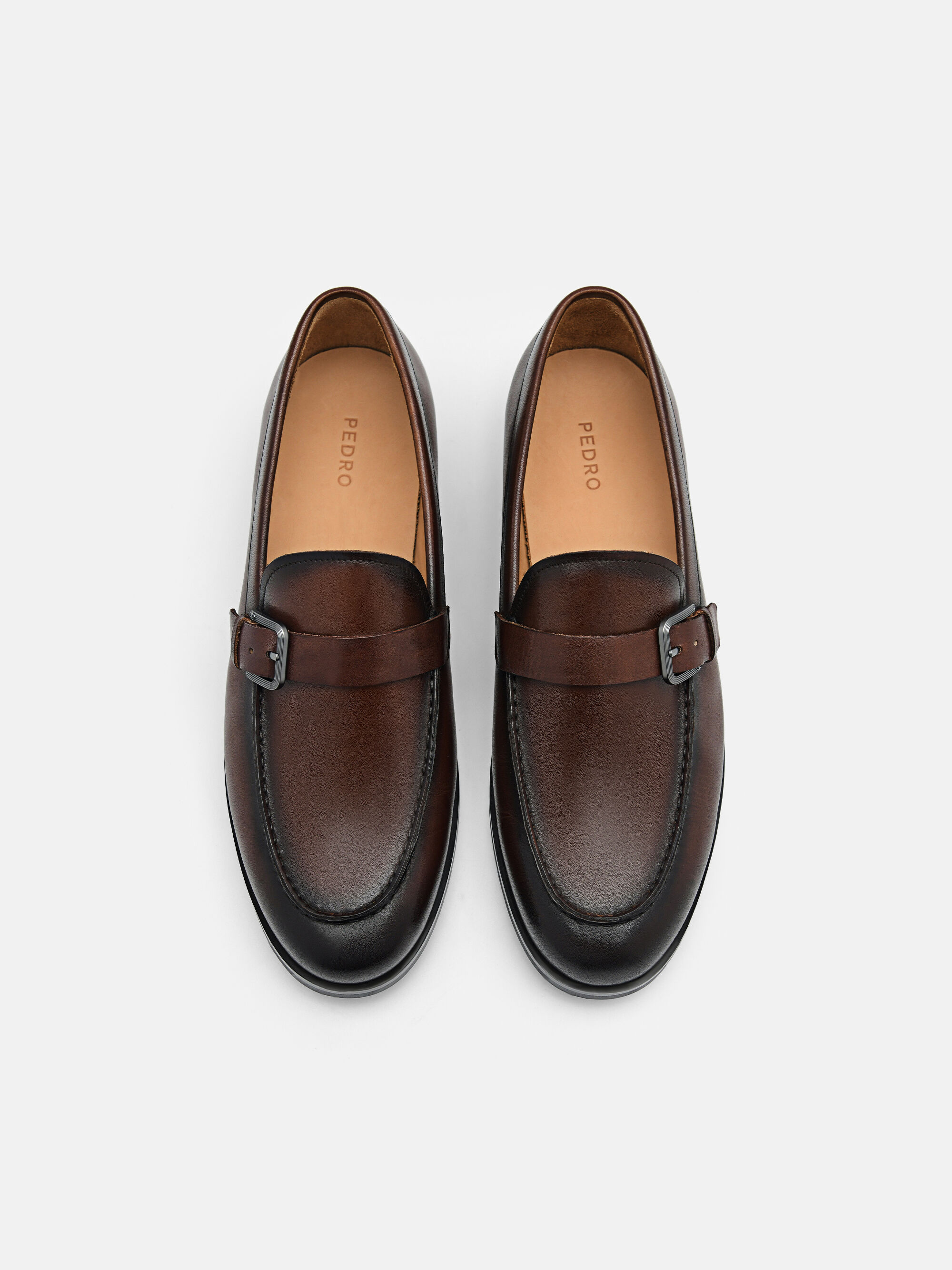 Gio Leather Loafers, Brown