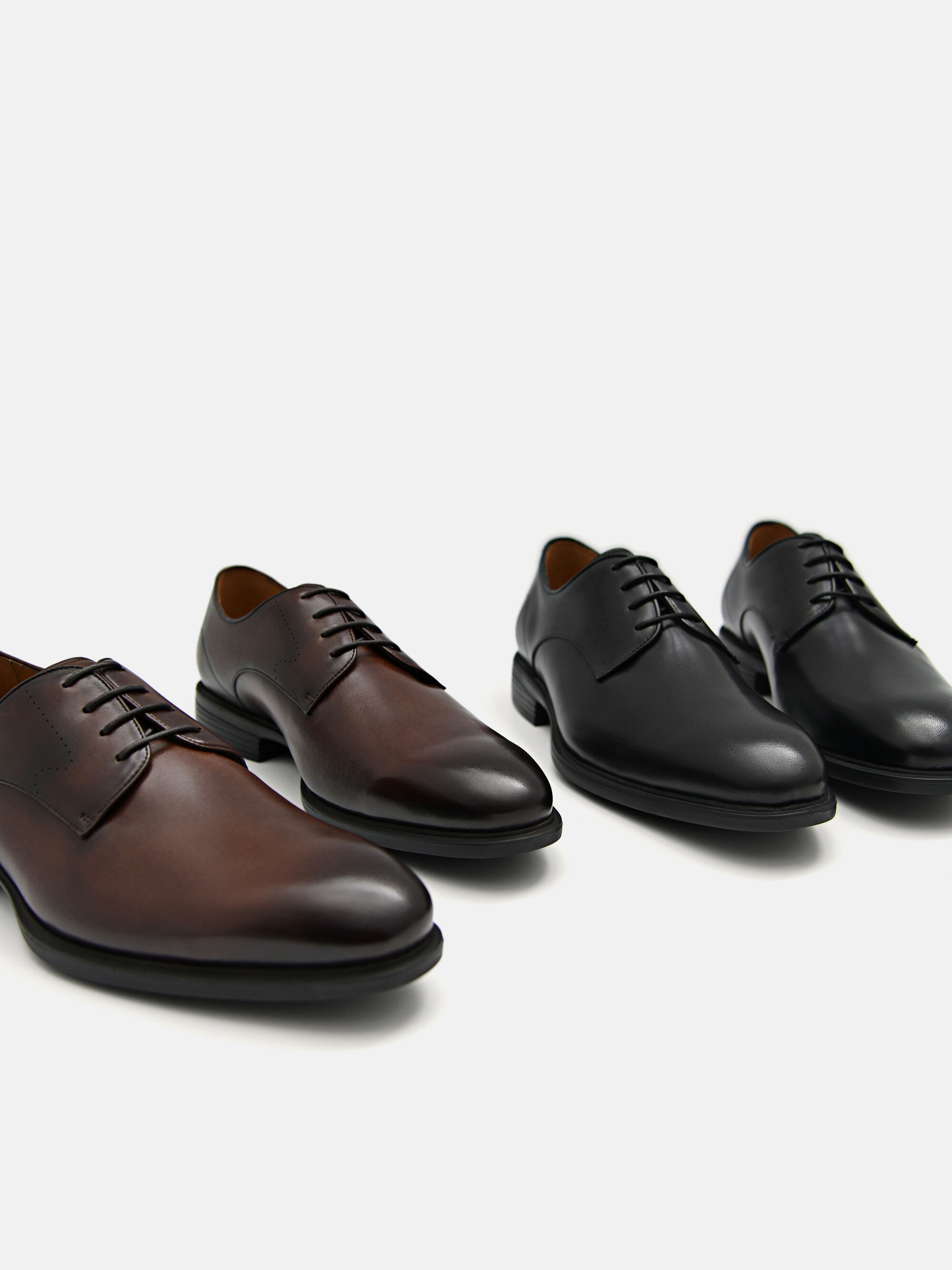 Altitude Leather Derby Shoes, Dark Brown