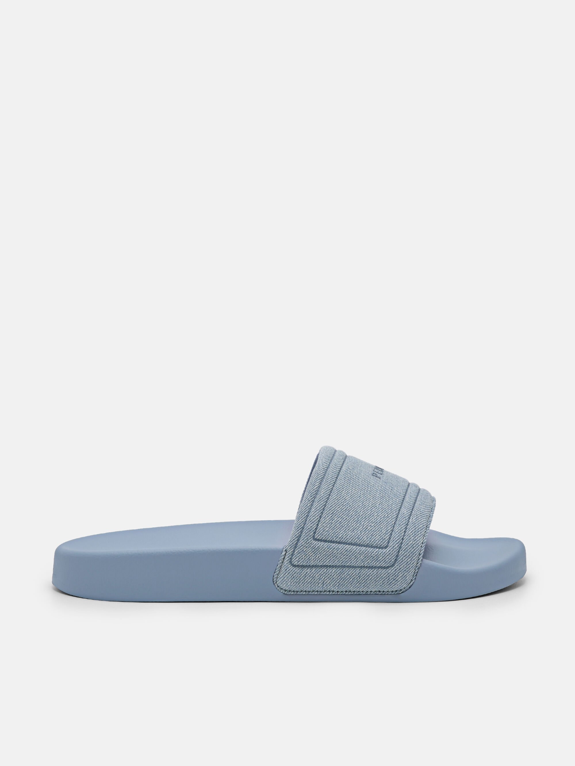 Billie Slide Sandals, Slate Blue