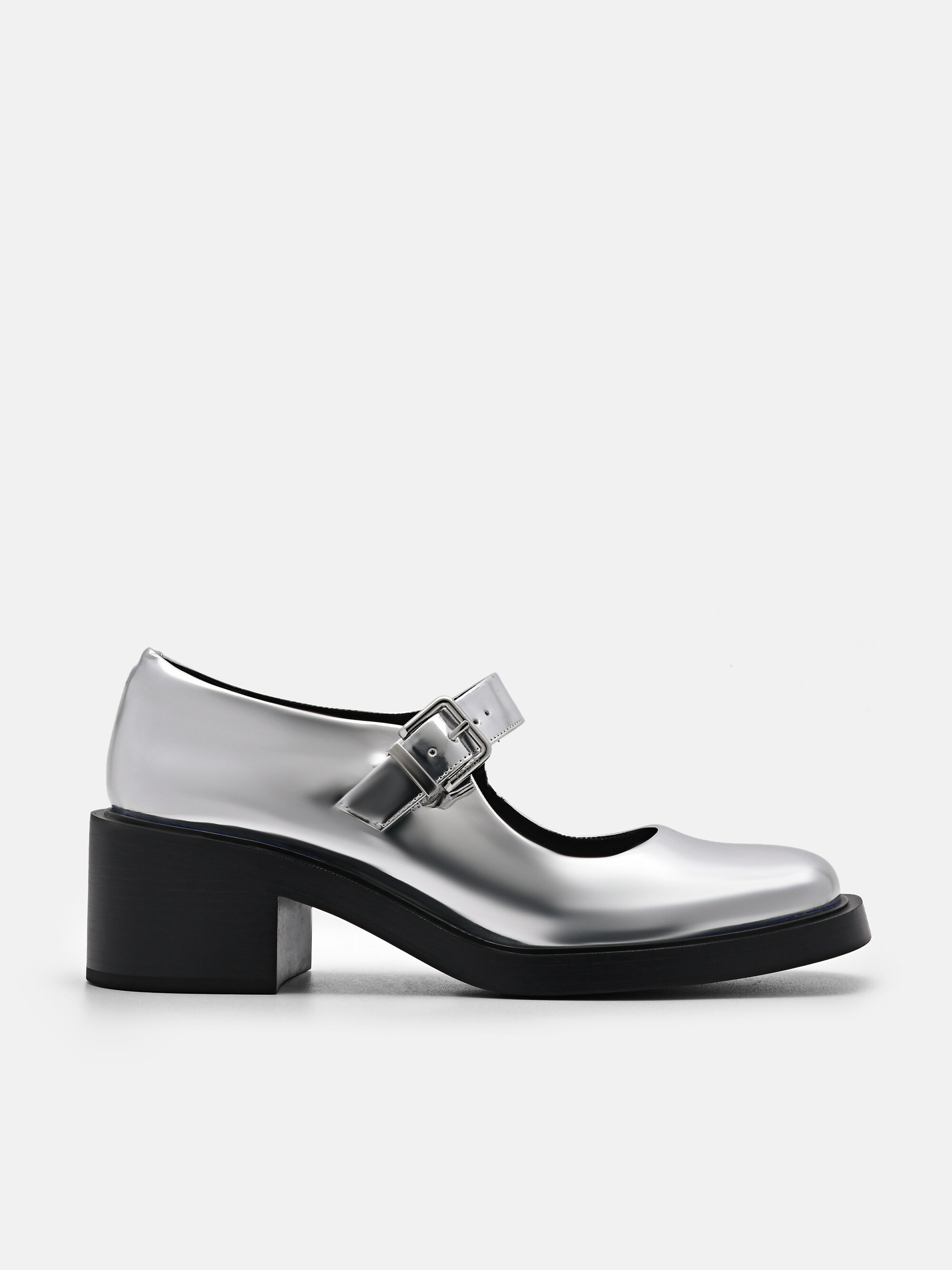 Hale Mary Jane Pumps, Silver