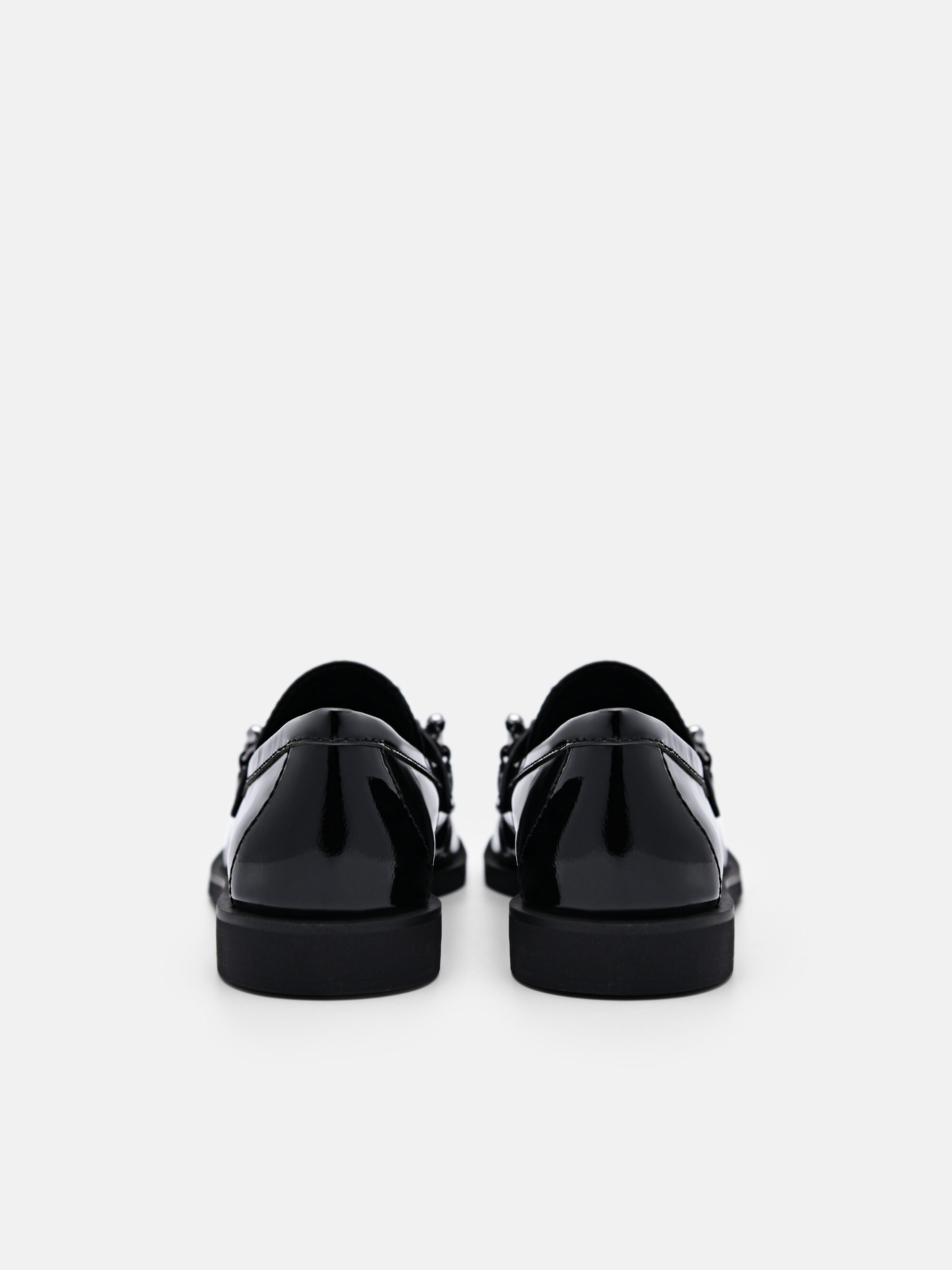 Black Cami Leather Loafers - PEDRO International
