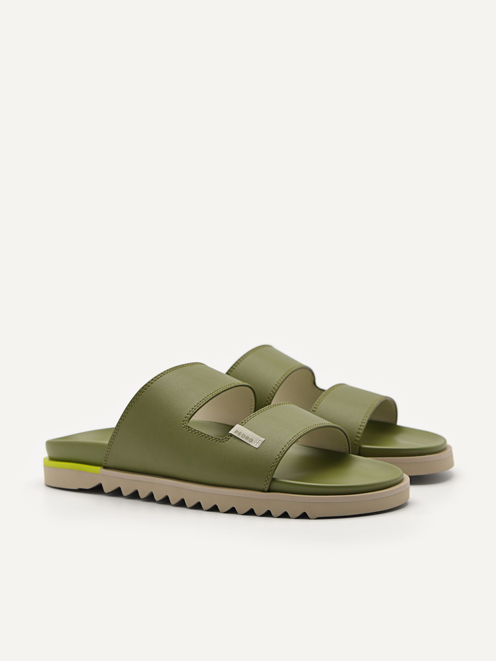 Owen Slide Sandals, Military Green