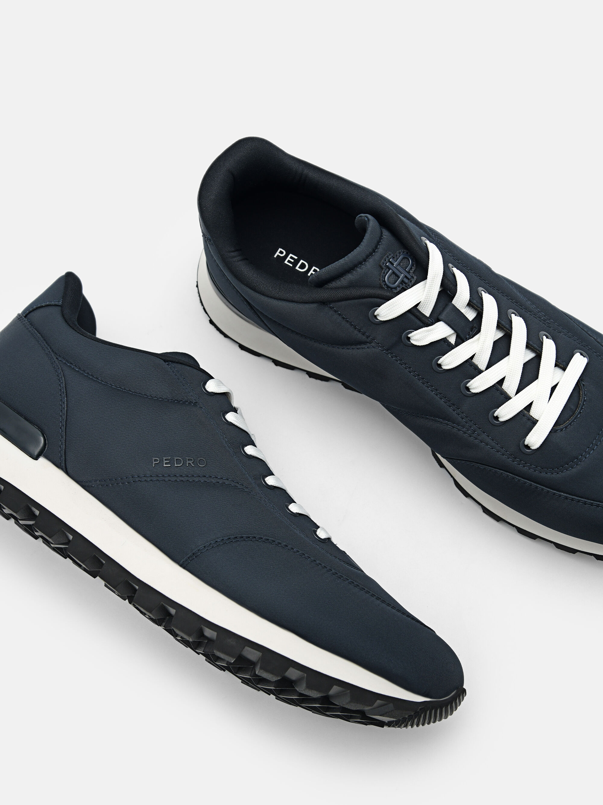 Track Nylon Sneakers, Navy