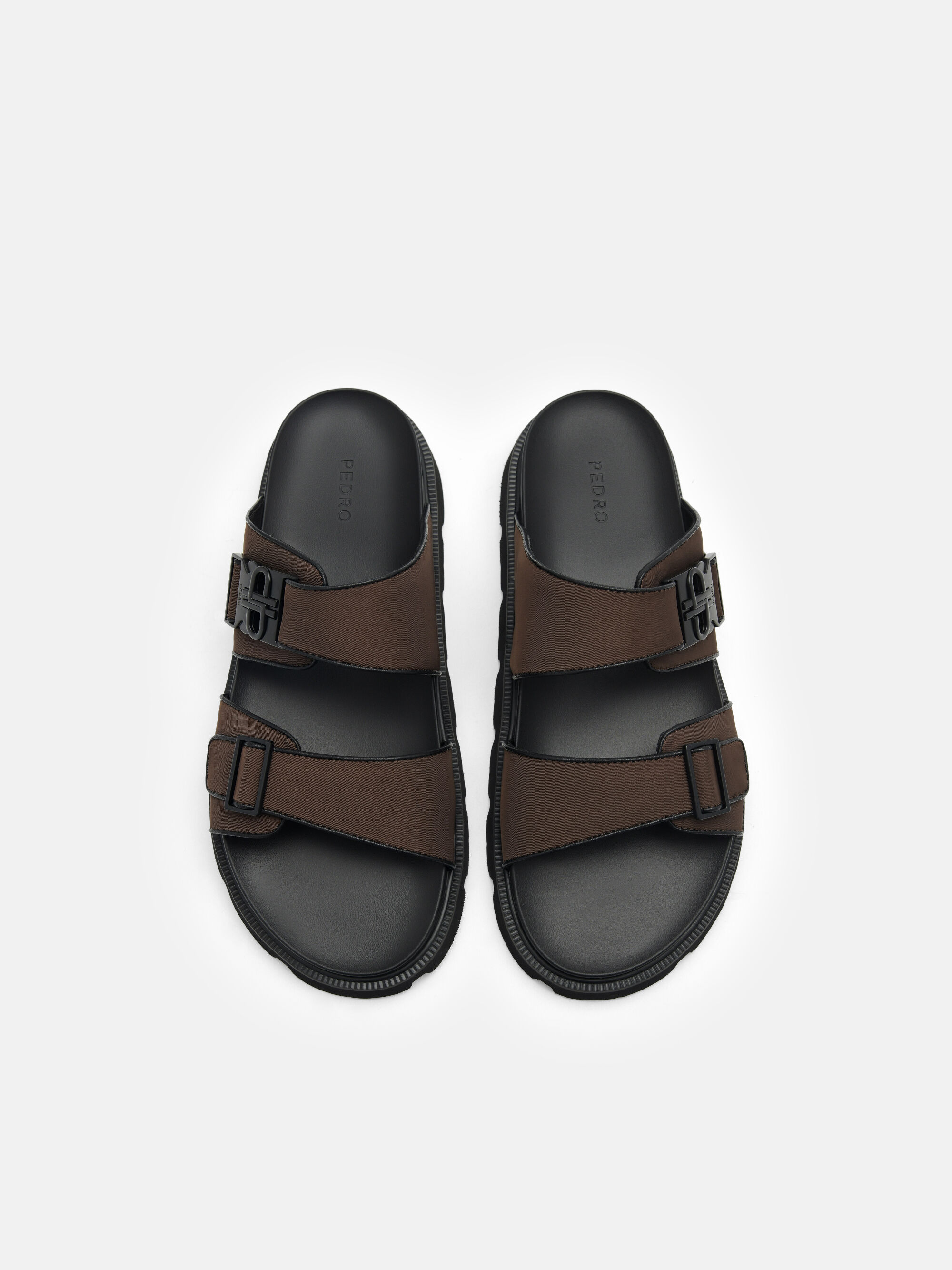 PEDRO Icon Slide Sandals, Dark Brown