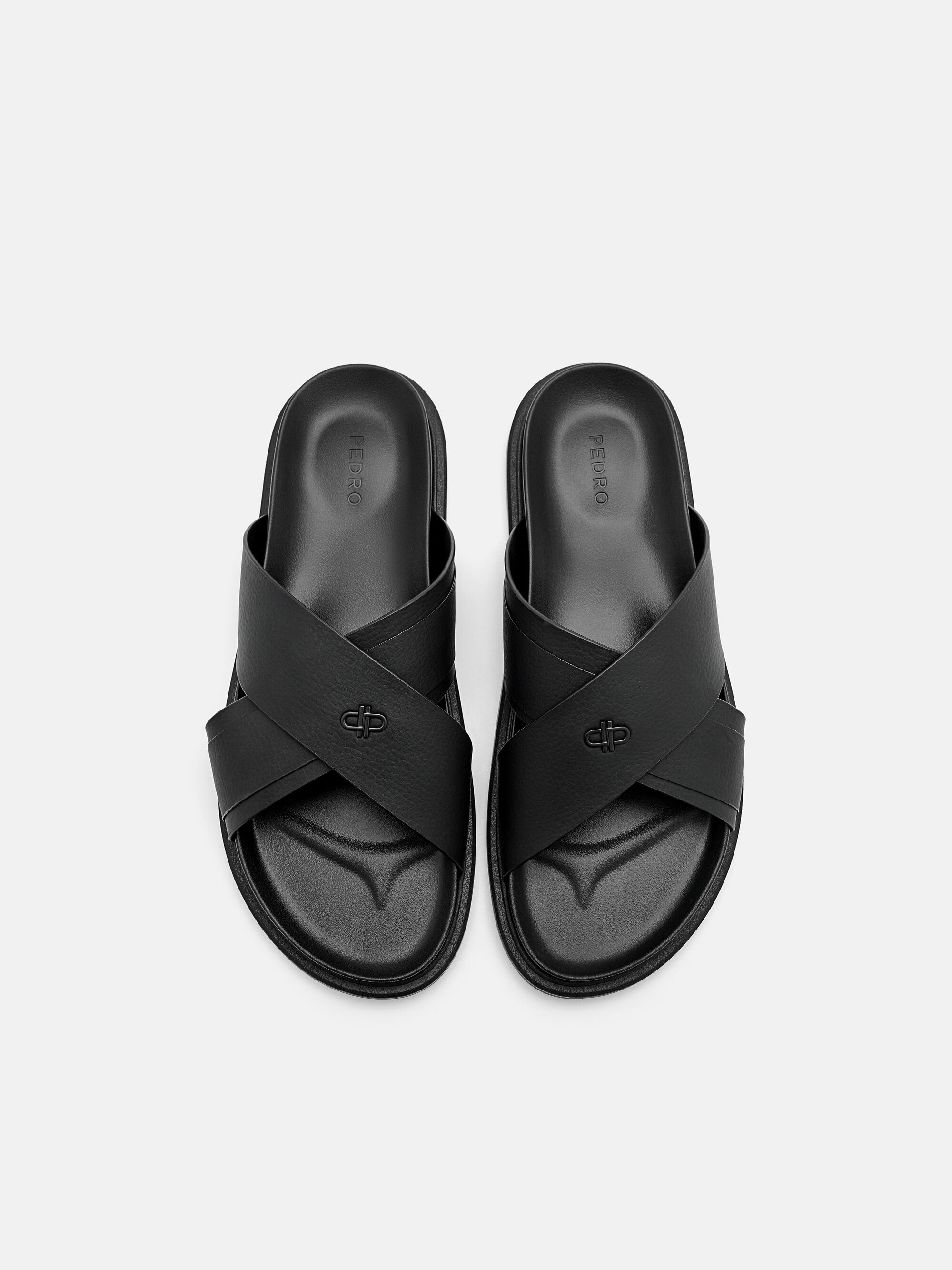 PEDRO Icon Cross Sandals, Black