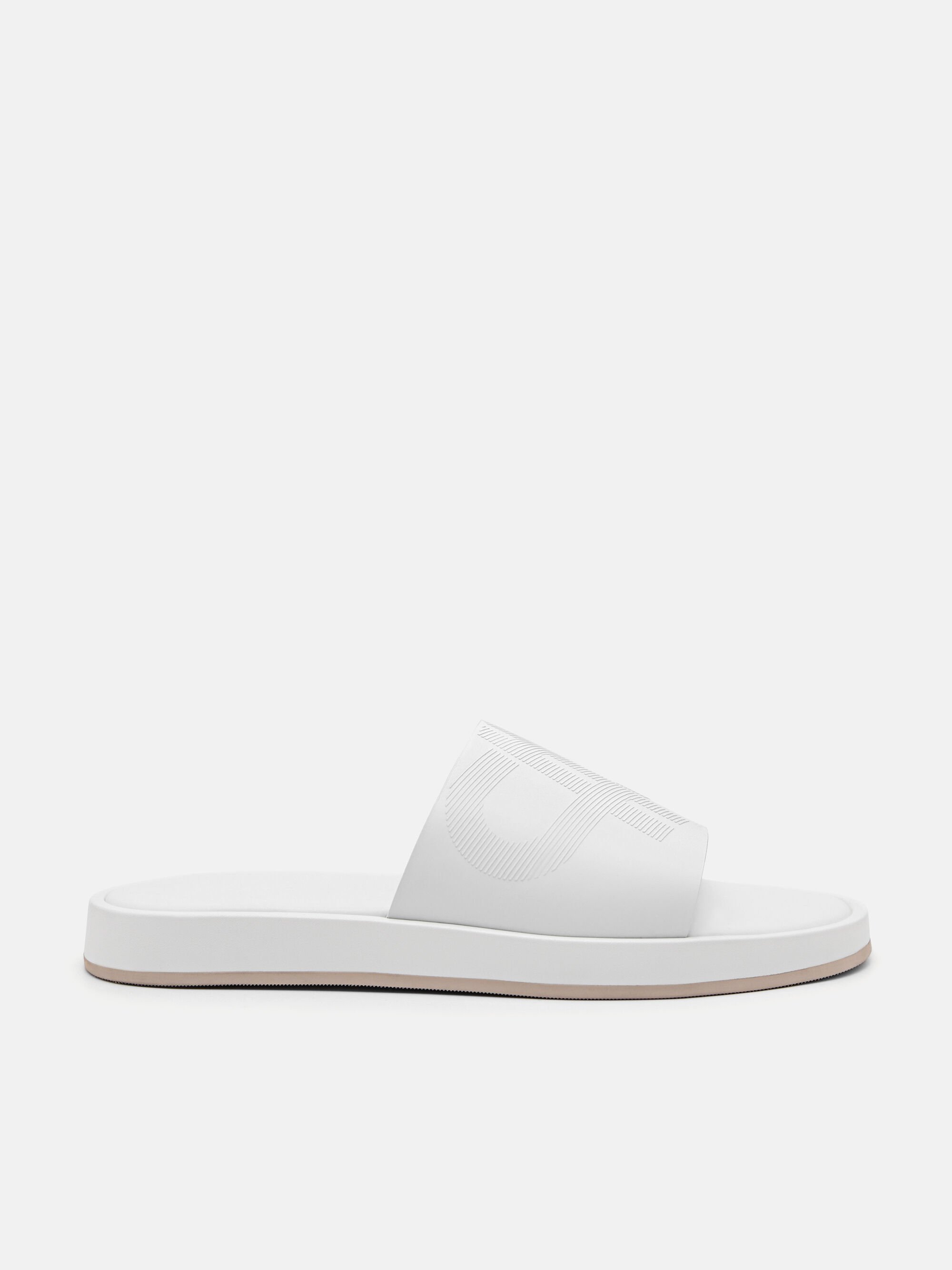 PEDRO Icon Slide Sandals, White