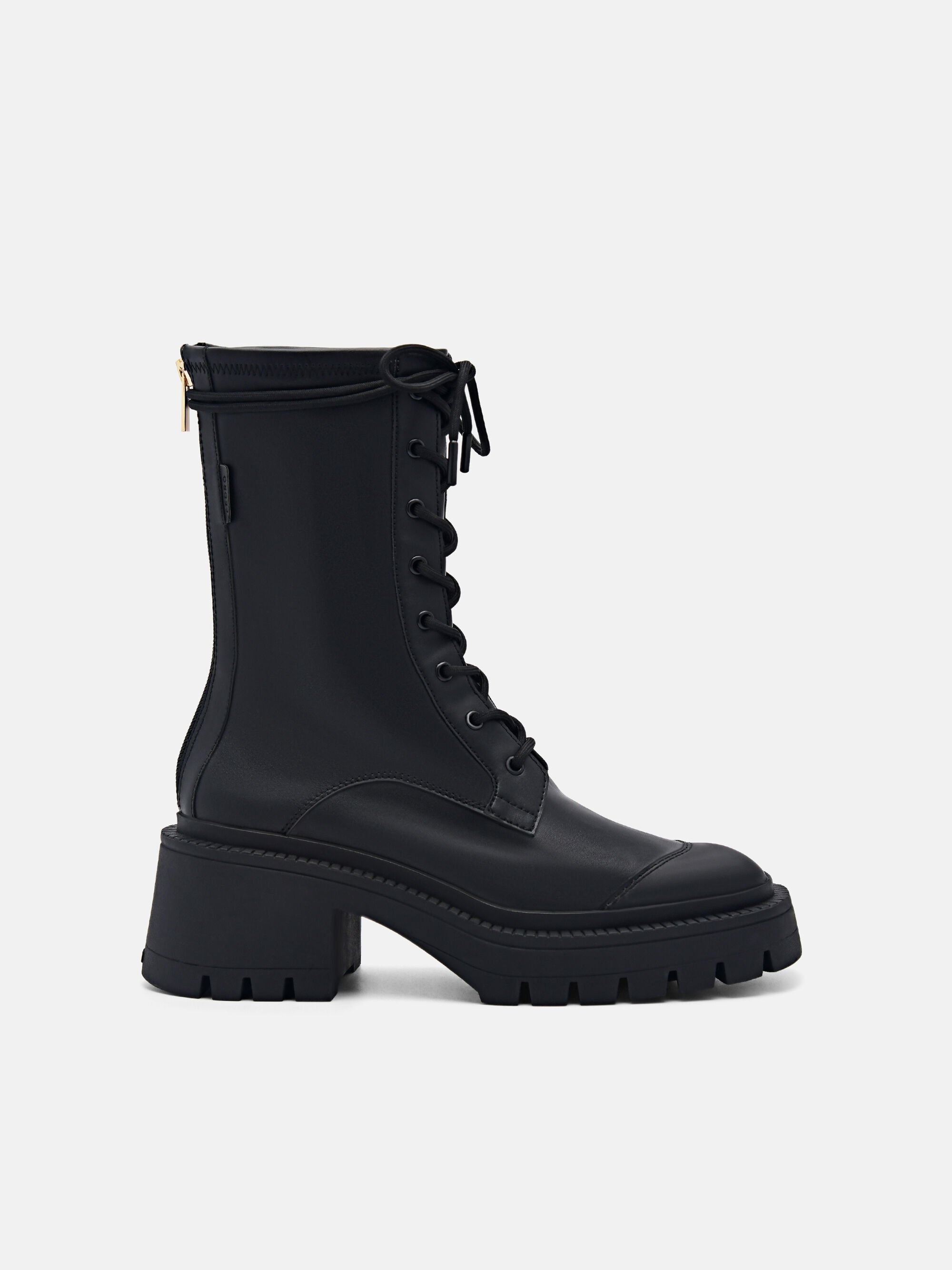 Chunky ankle sale boots black