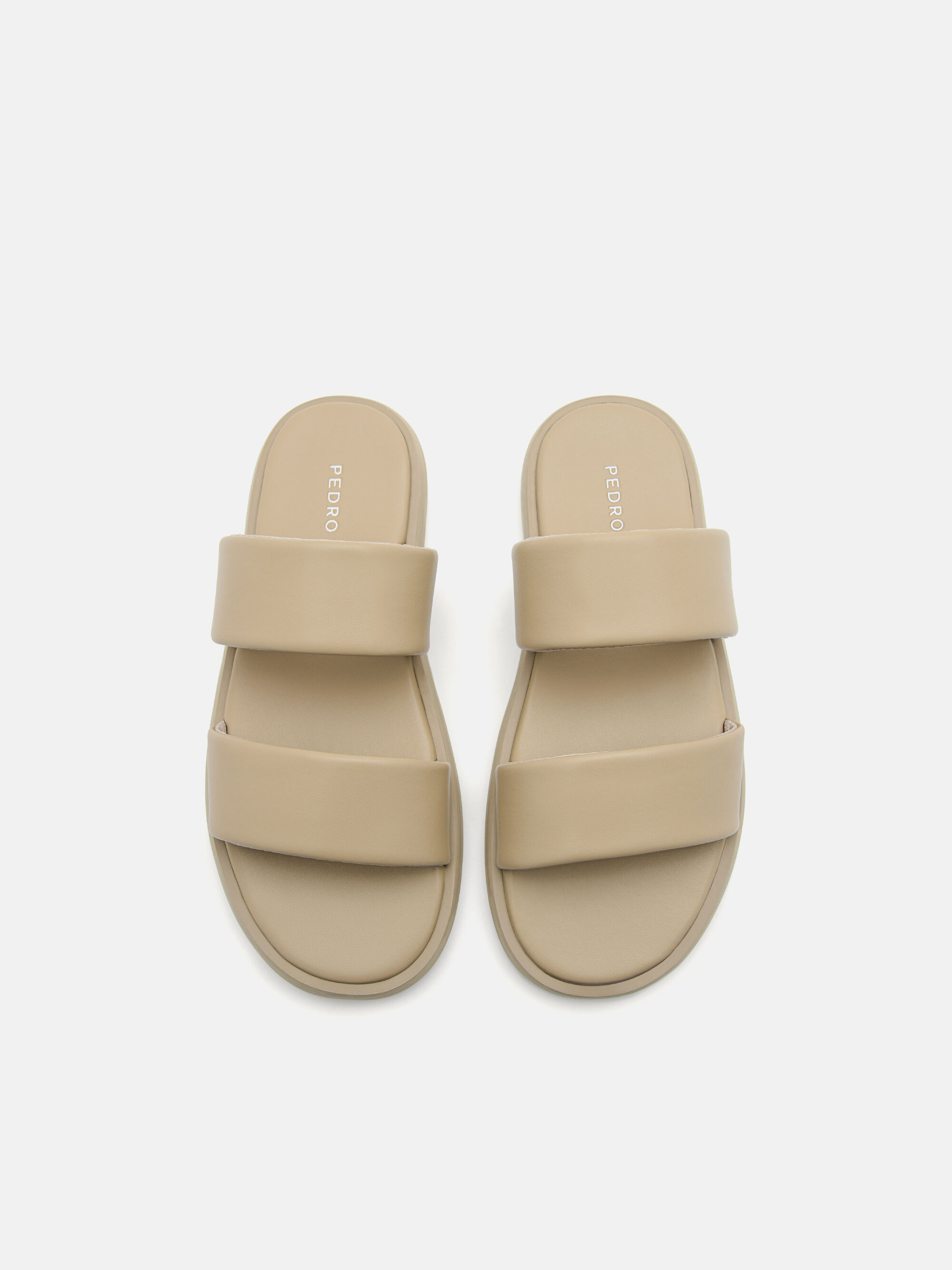 Slide Sandals, Taupe