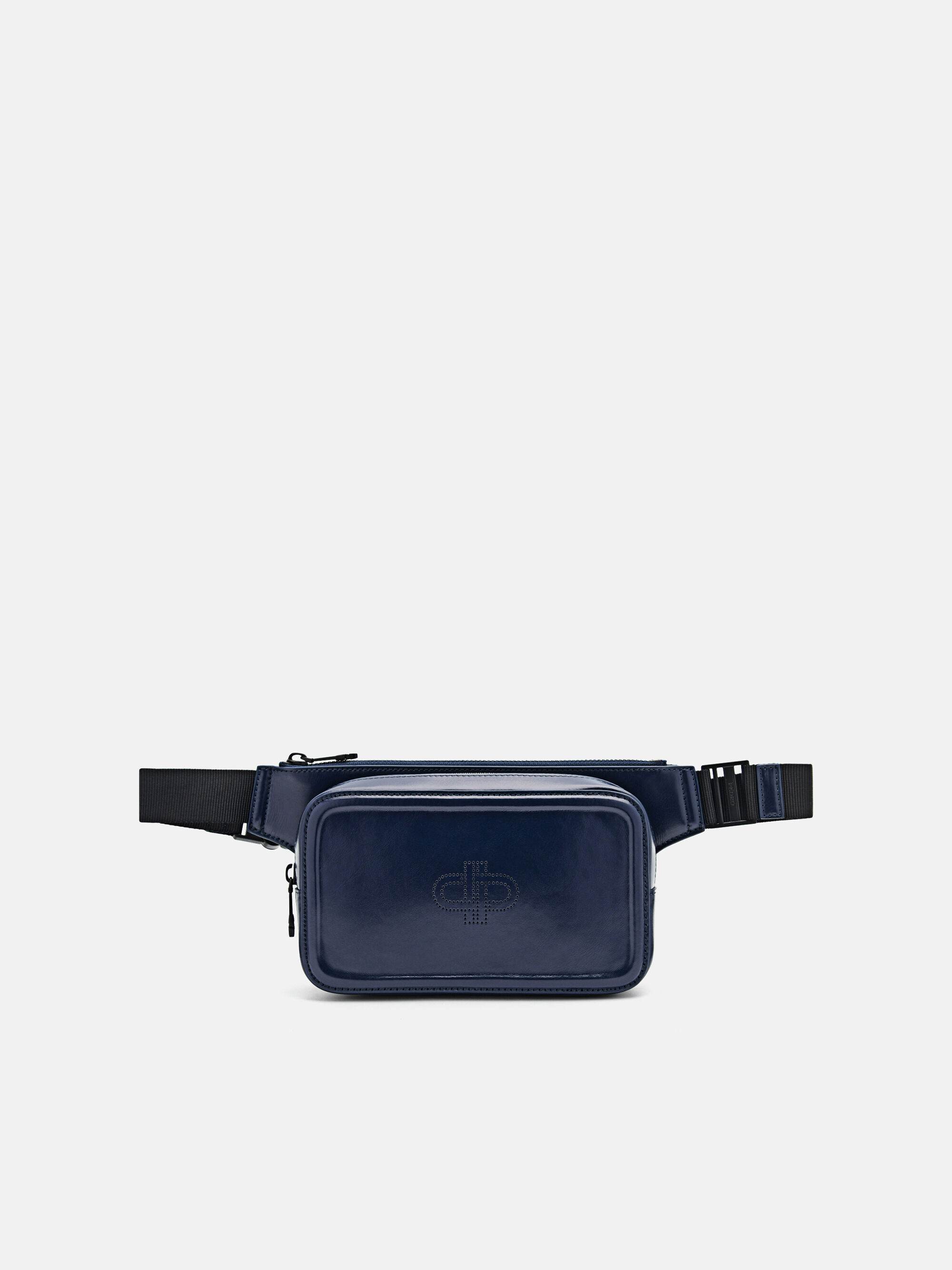 PEDRO Icon Leather Sling Pouch, Navy