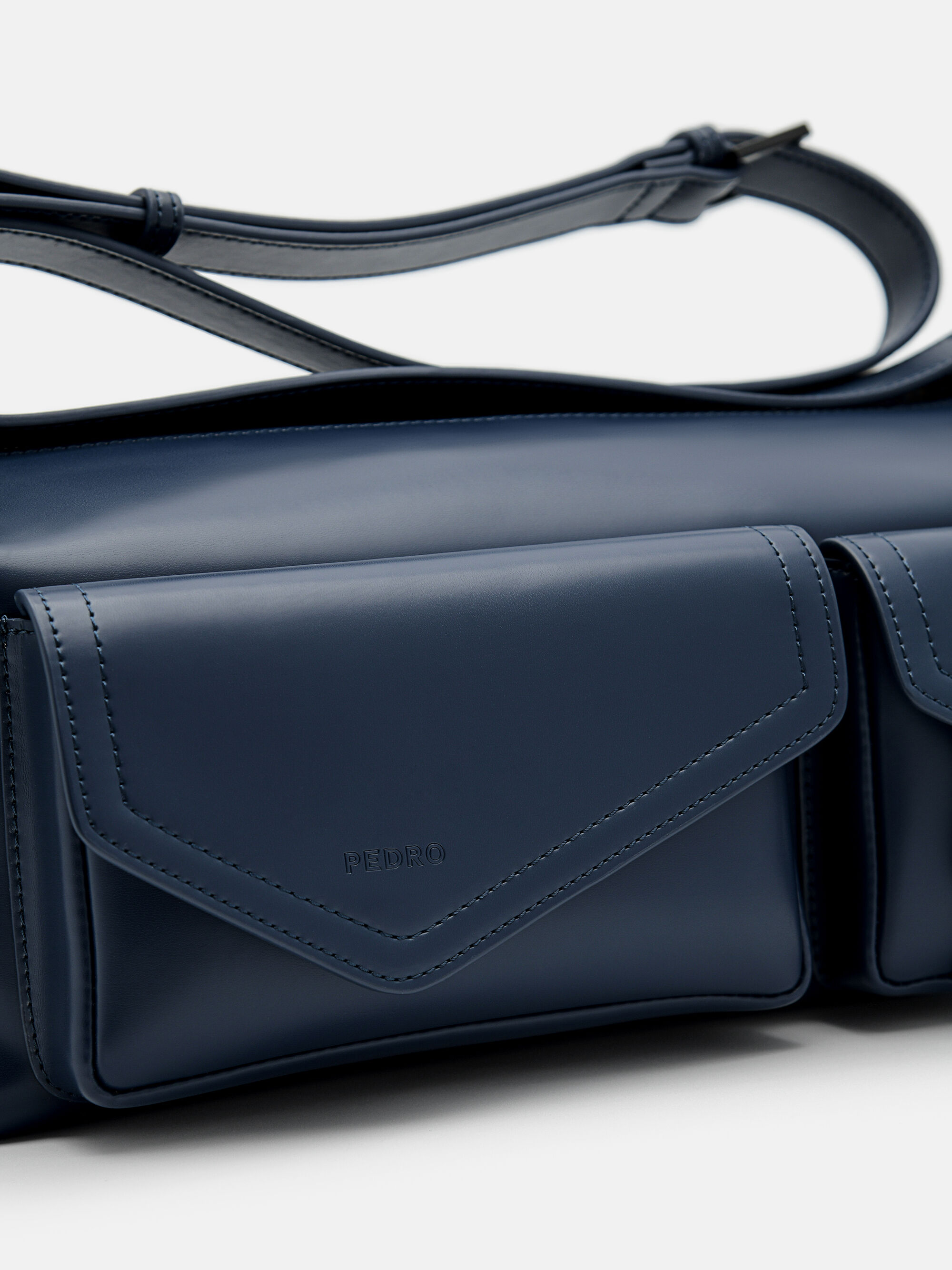 Taper Sling Bag, Navy