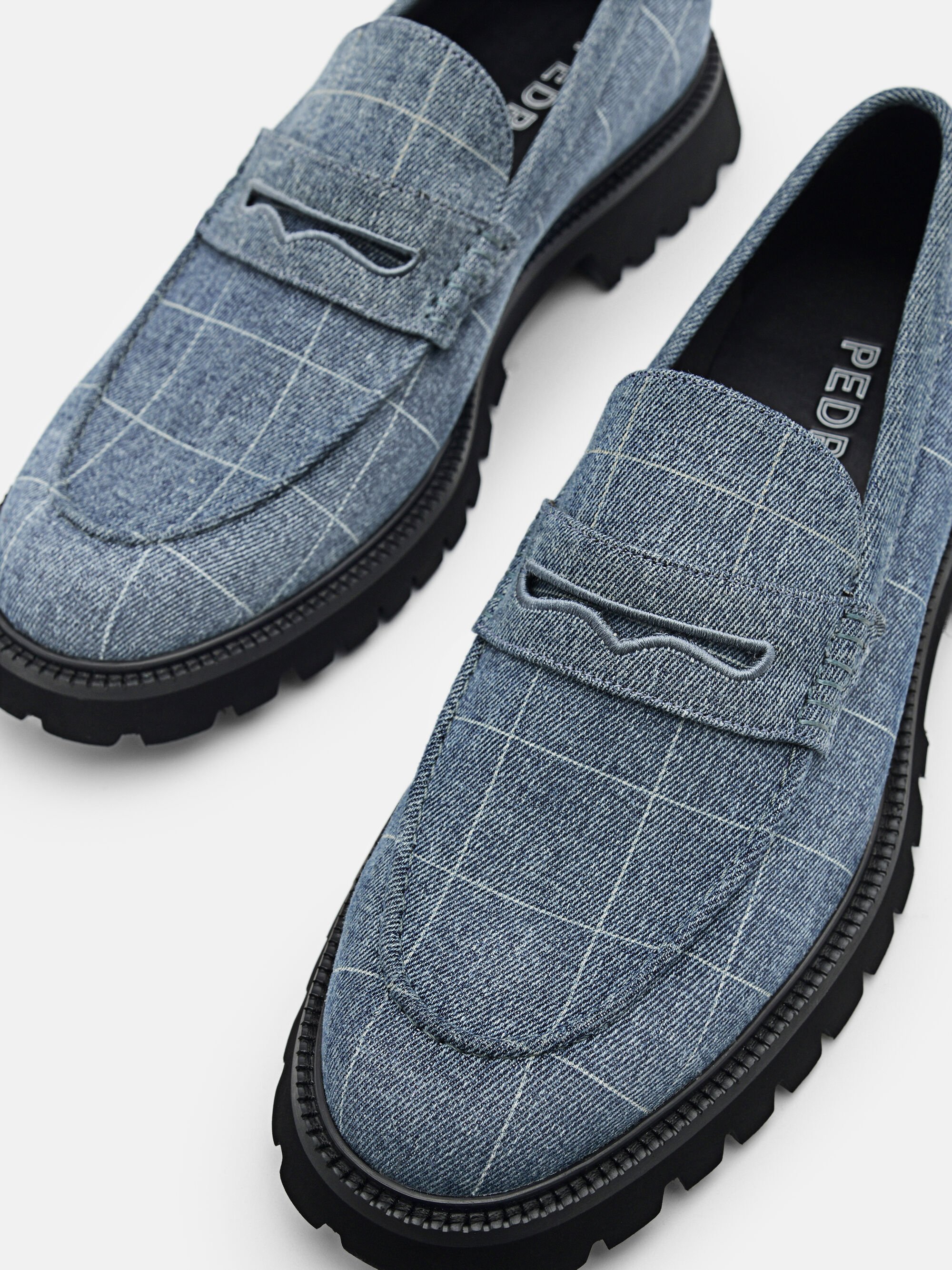 Hudson Penny Loafers, Blue