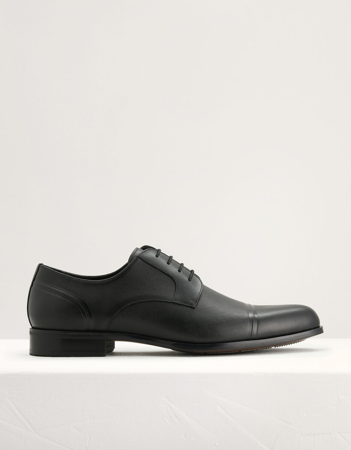 Embossed Leather Derby Shoes - PEDRO International