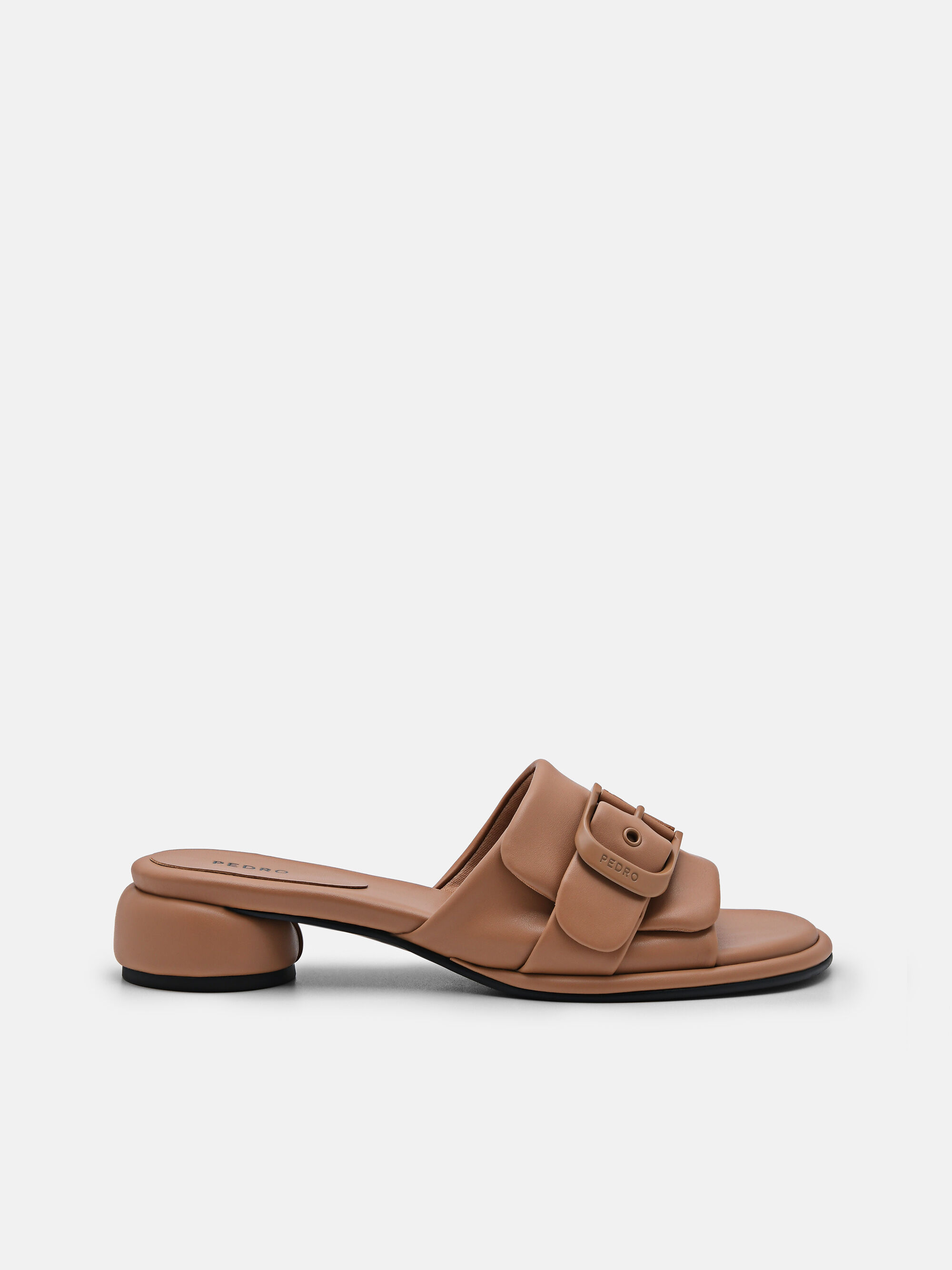 Helix Heel Sandals, Camel