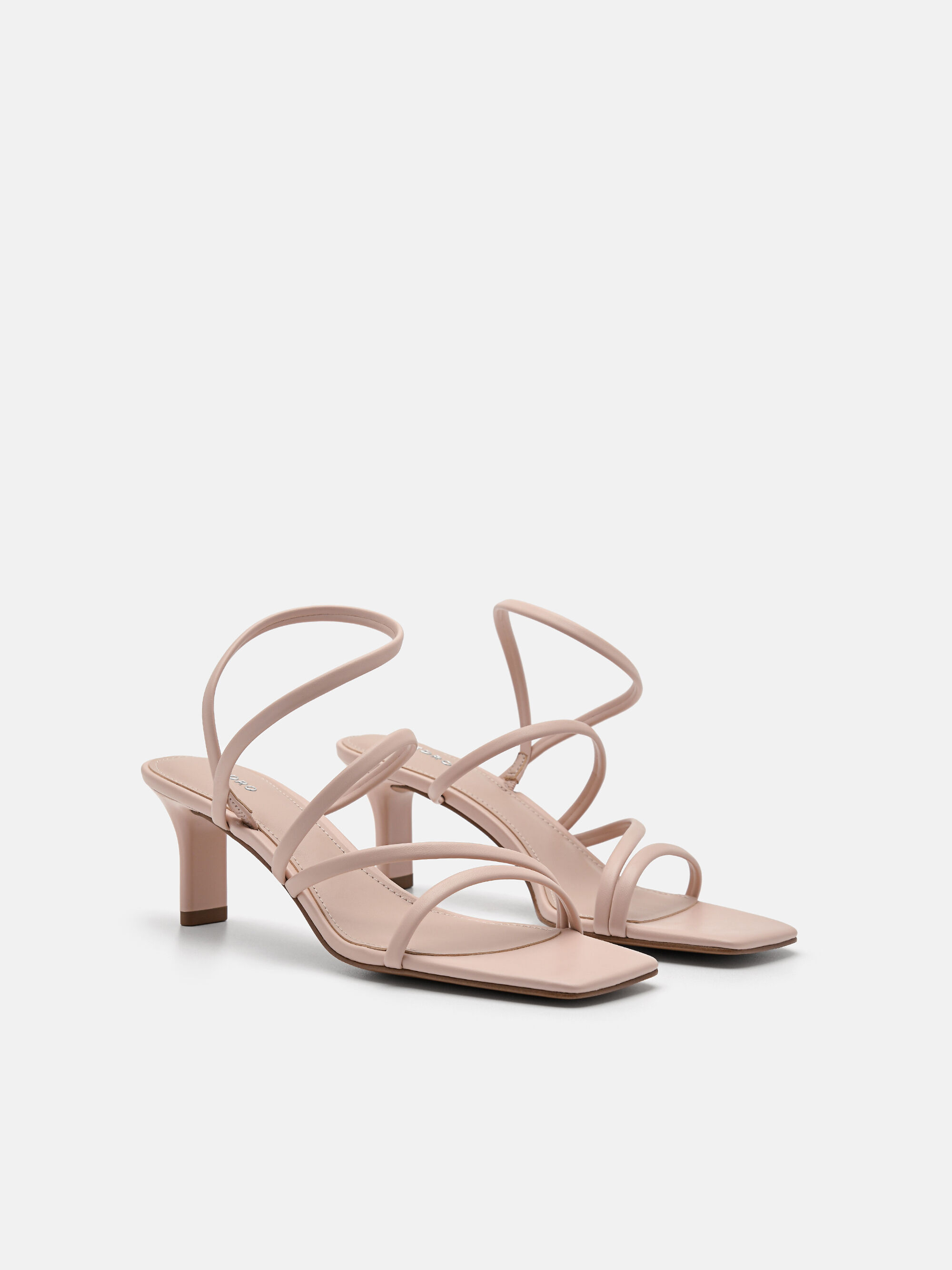 Pallas Heel Sandals, Nude