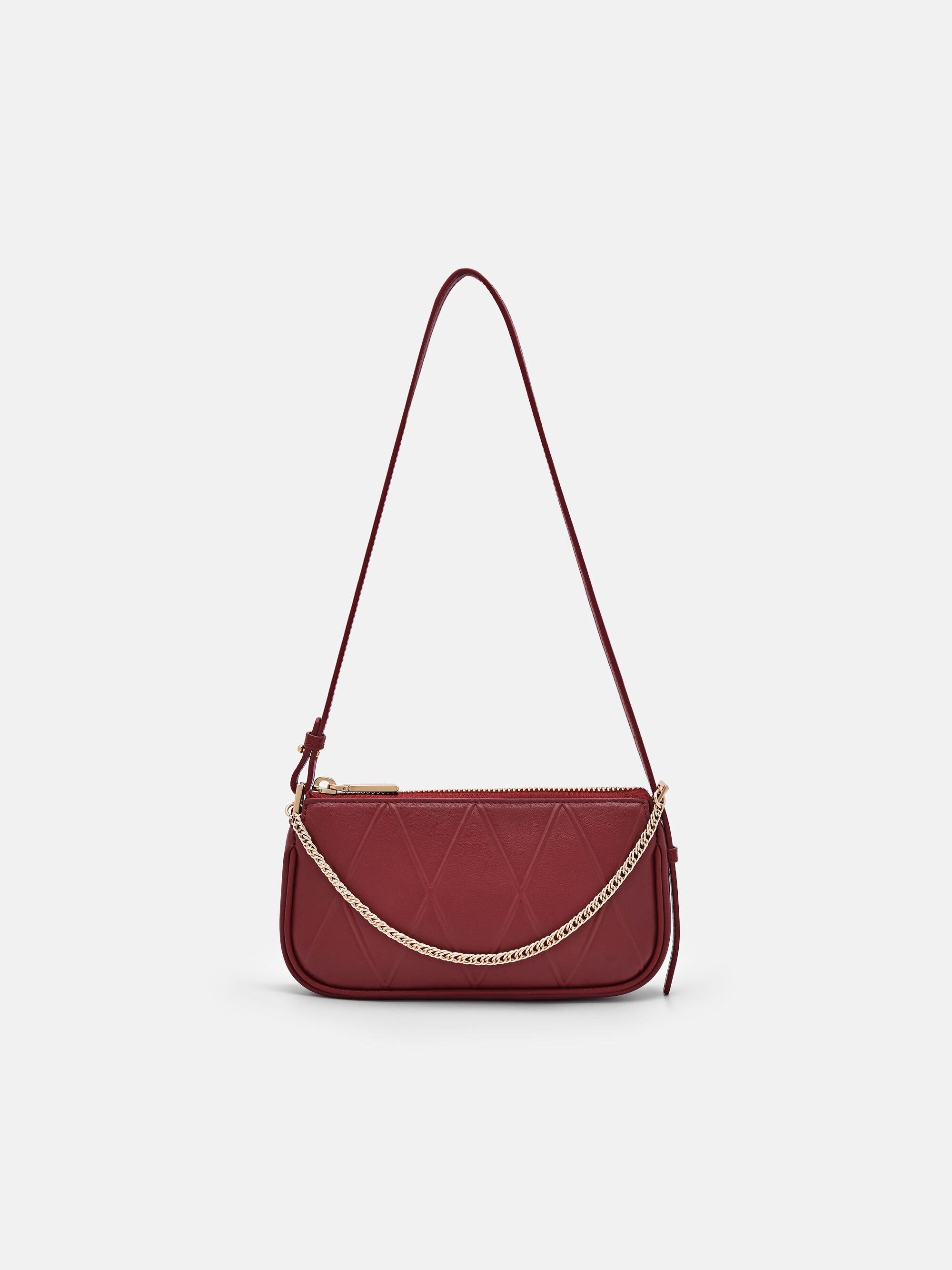 Maddy Leather Sling Pouch, Wine